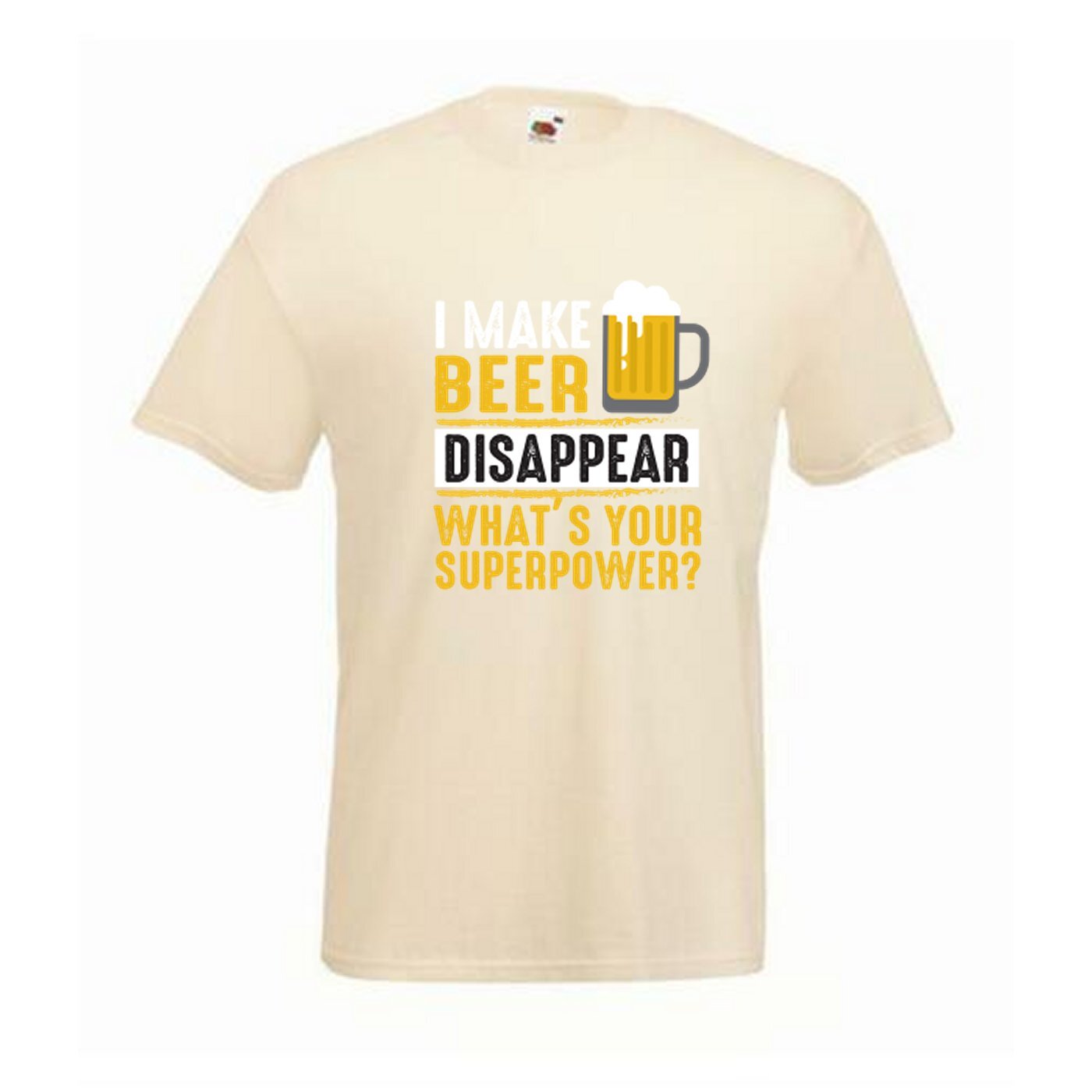 Beer Super Power What’s Yours Novelty T Shirt Various Colours And Sizes