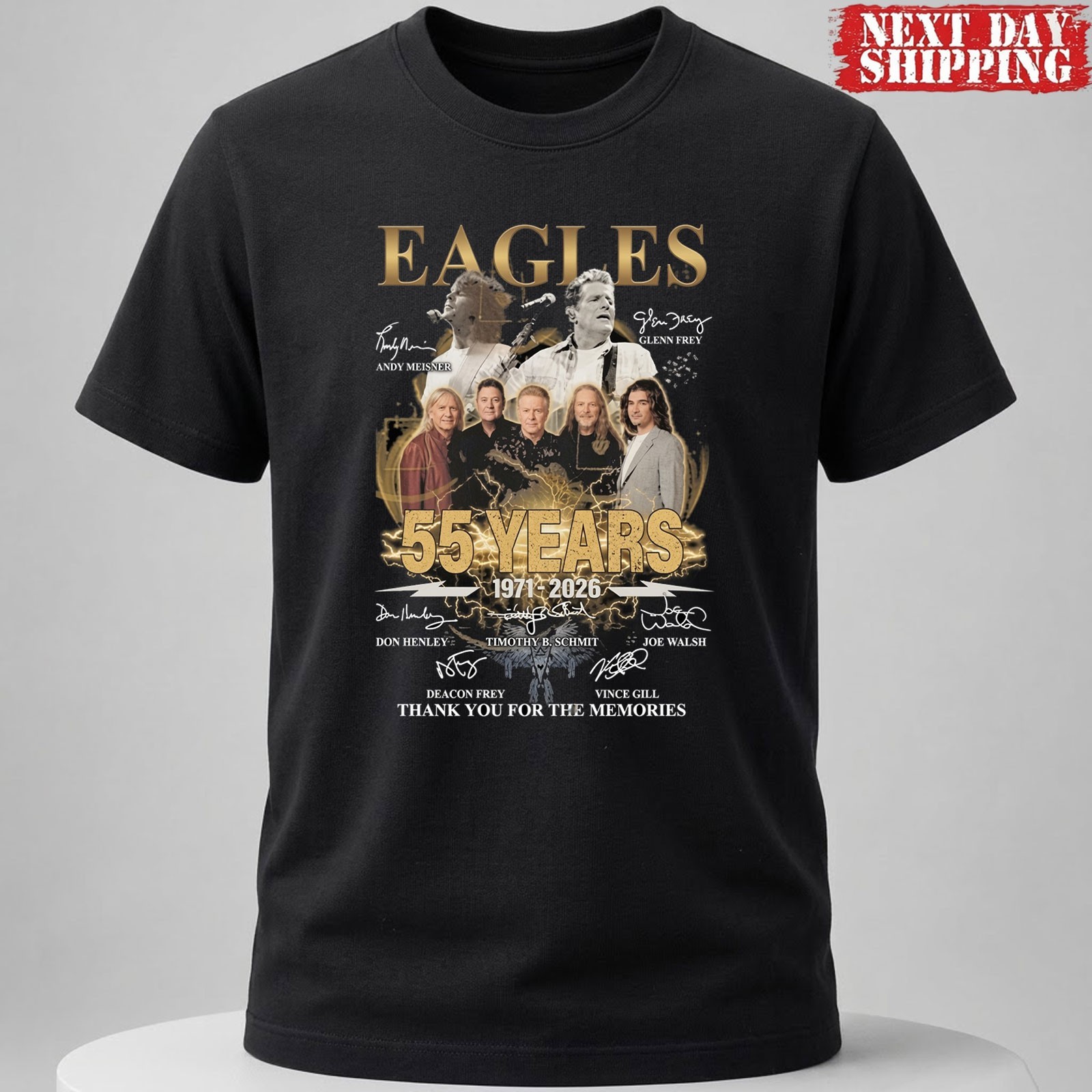 Eagles Shirts 55 Years Of Eagles Band 1971 2026 Thank You For The Memories Shirt