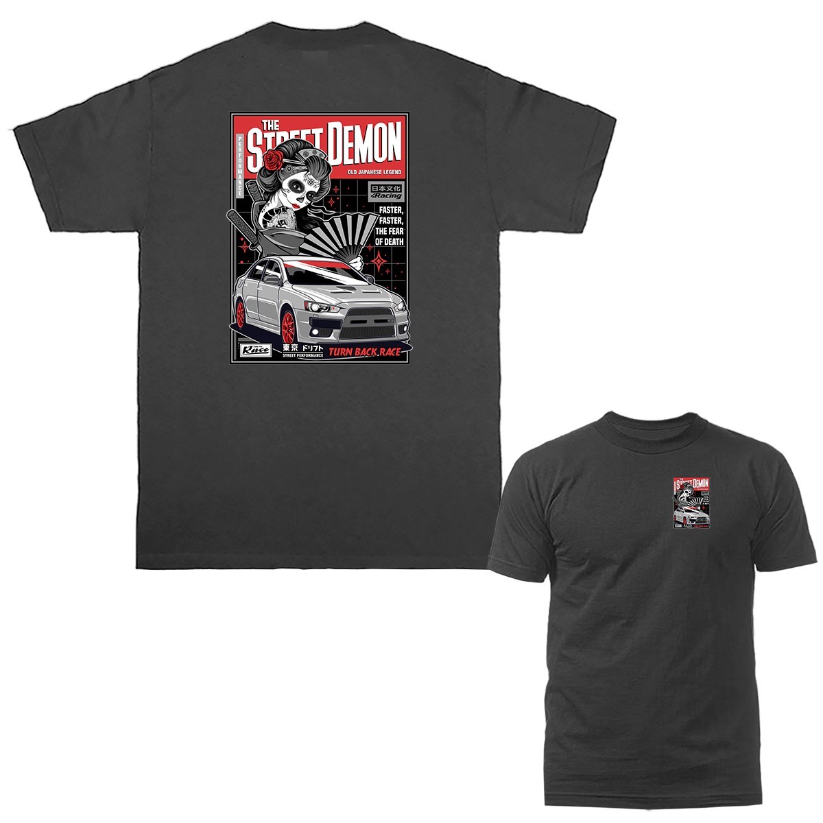 Street Demon Streetwear Imported Tuned Custom JDM Sports Car T-shirt