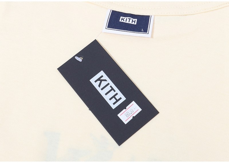 KITH Begonia Floral Logo Tee Cotton Couple Short Sleeve T-Shirt