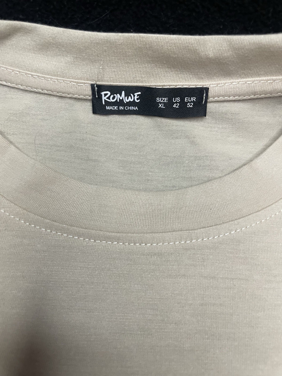 Romwe Men’s Beige NASA Space Graphic Crew Neck Tee Short Sleeve Sz XL