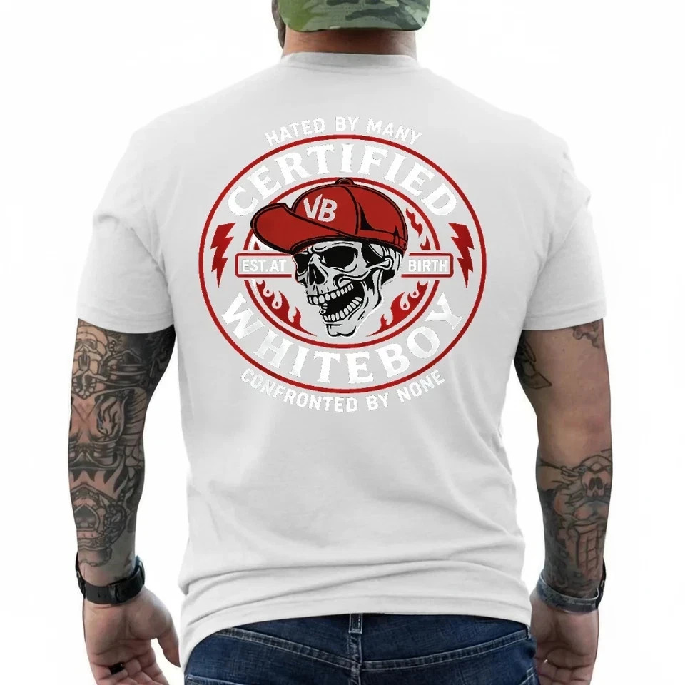 CERTIFIED WHITEBOY Street Skull T-Shirt Menswear Streetwear