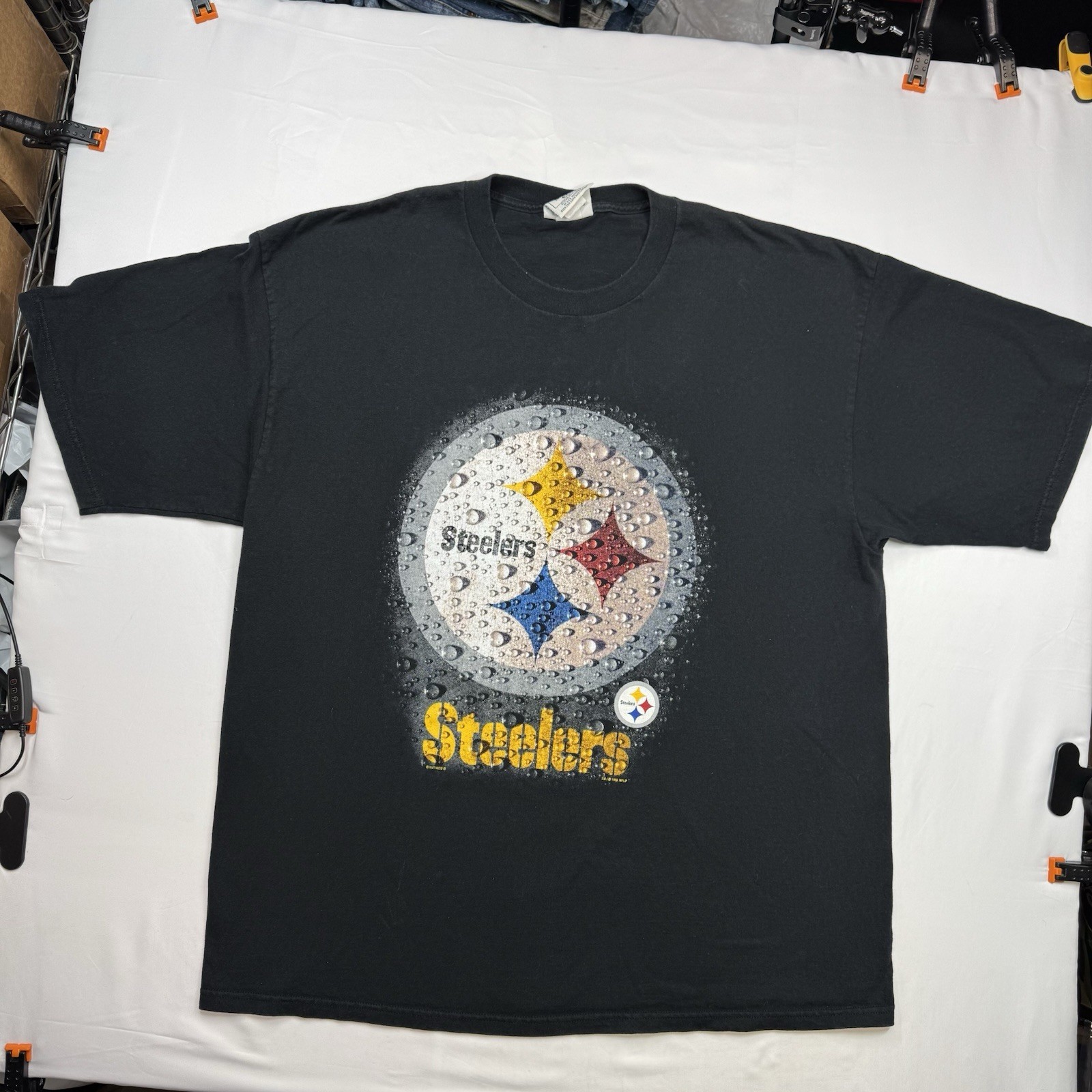 Vintage 1990s Pittsburgh Steelers T Shirt Men’s XXL Black Vtg 90s NFL Lee Sports