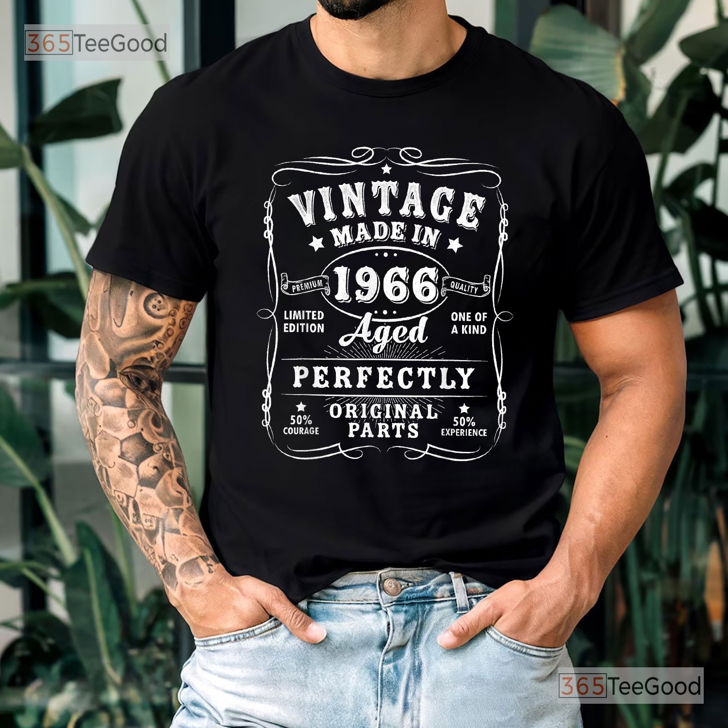 Vintage 1966 60th Birthday Shirt, Retro 60 Years Old Birthday Tee For Men