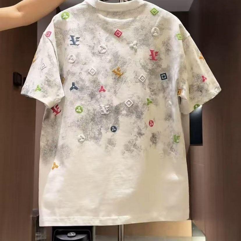 Men’s Trendy Tie-Dye Short Sleeve T-Shirt Summer Casual Slim Fit Crew Neck Top