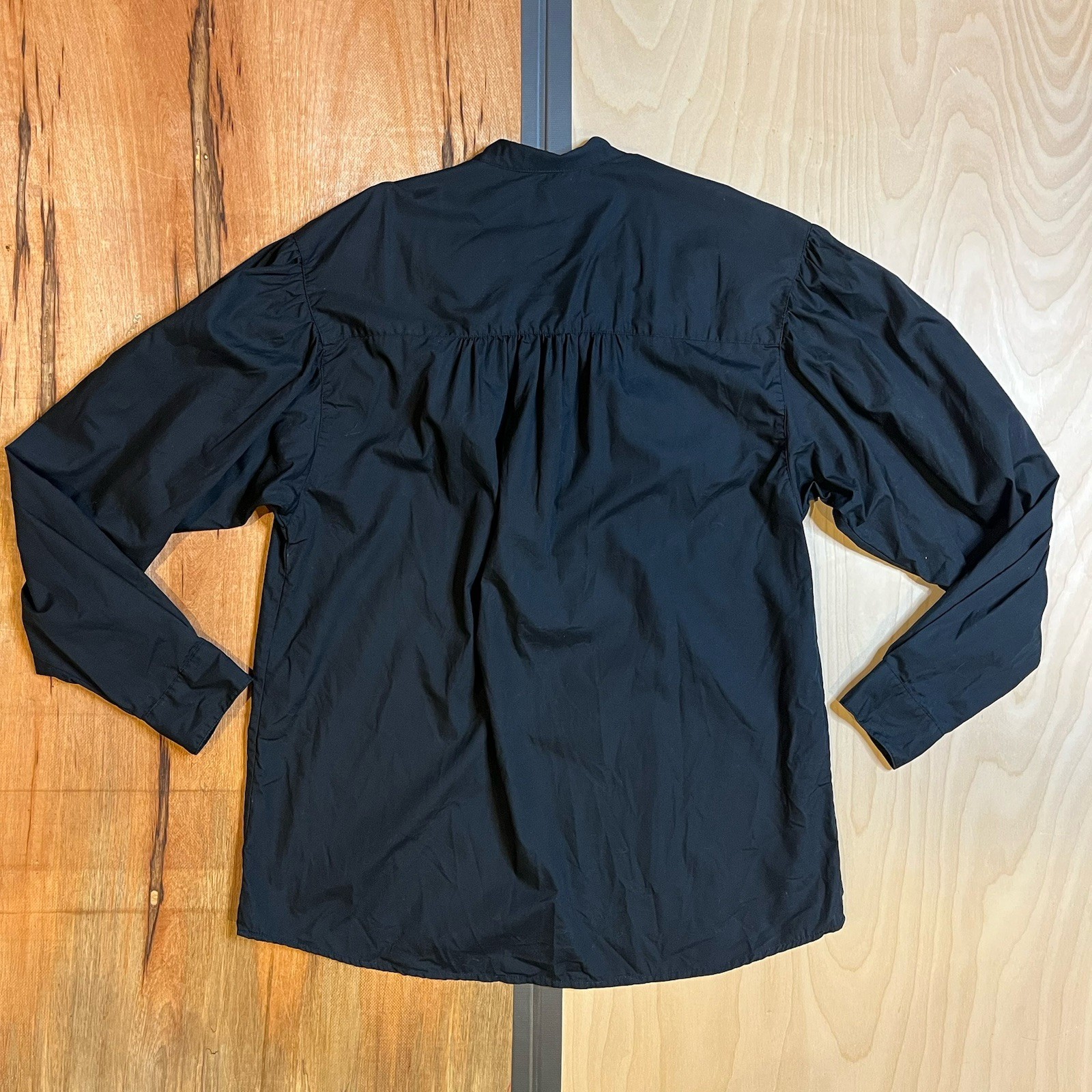 Vtg 90s International Male Black Long Sleeve Lace-Up Vampire Shirt – Mens Med
