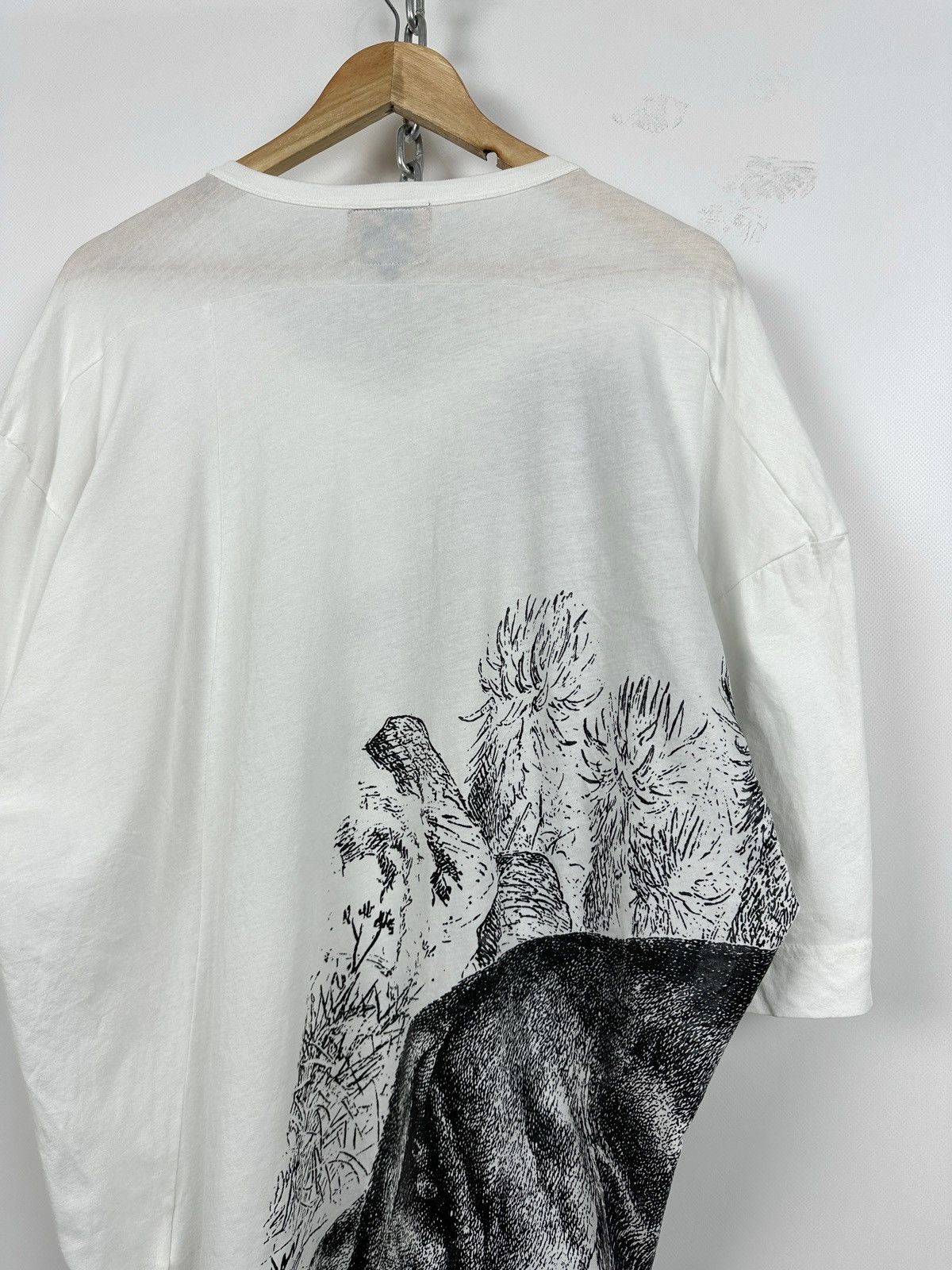 Vivienne Westwood Anglomania Graphic Lion Orb White T-Shirt Size OS