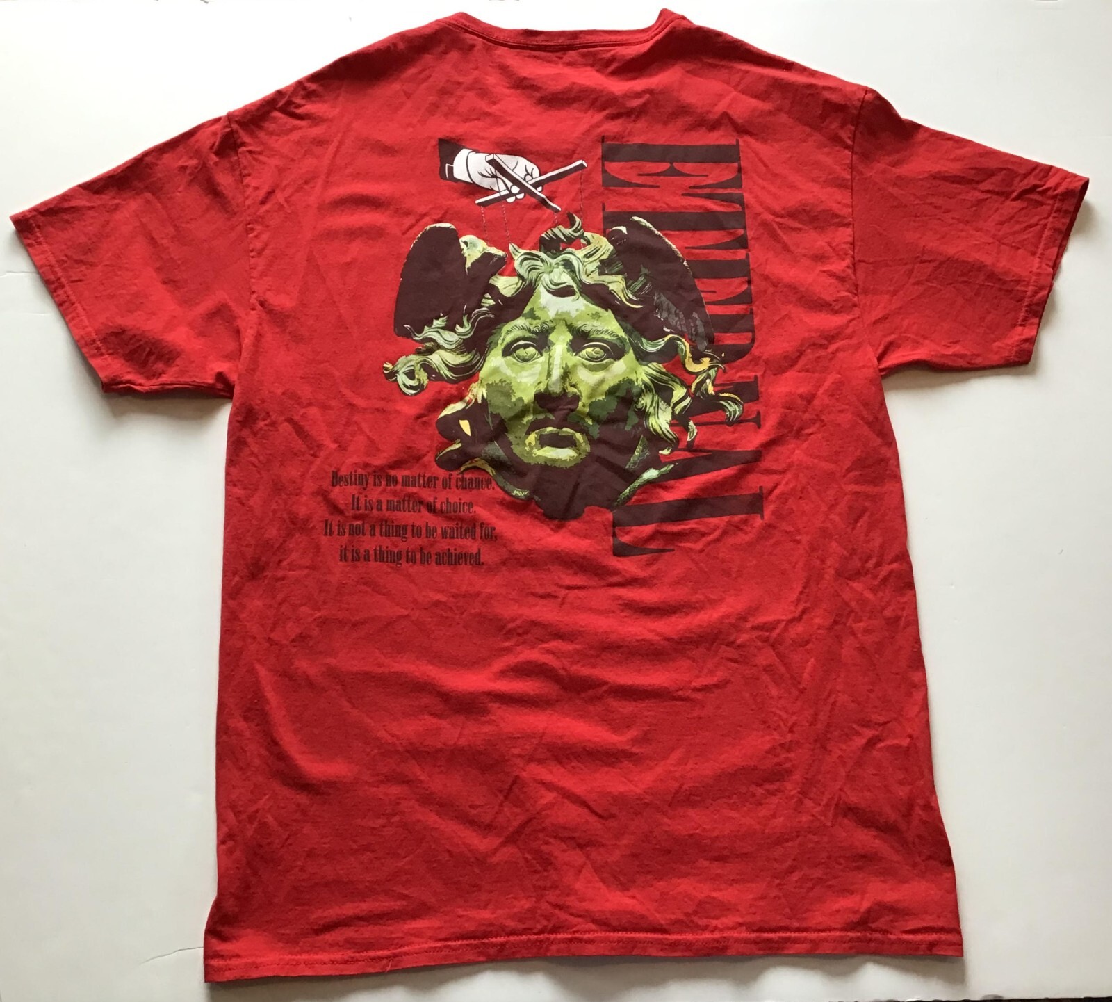 Fashion Nova Men Eternal Puppet Master T-Shirt, Red, Size Medium
