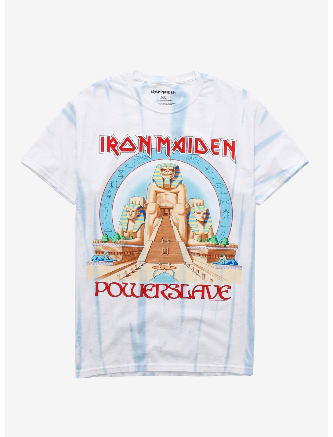 Iron Maiden Powerslave Tie-Dye T-Shirt, Large