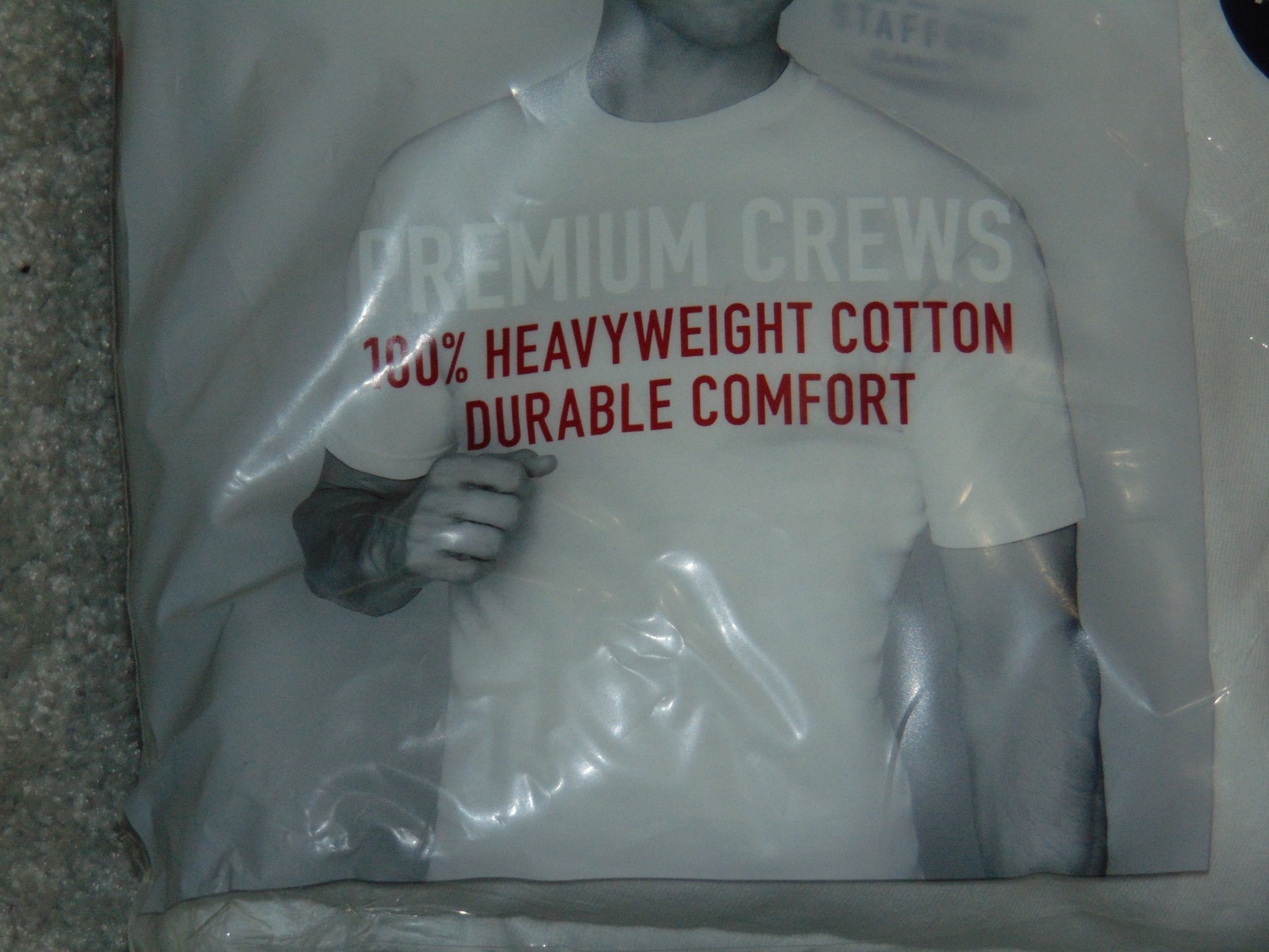 Stafford Premium Men Medium 4 Pack Short Sleeve Crew Neck T-Shirt Heavyweight