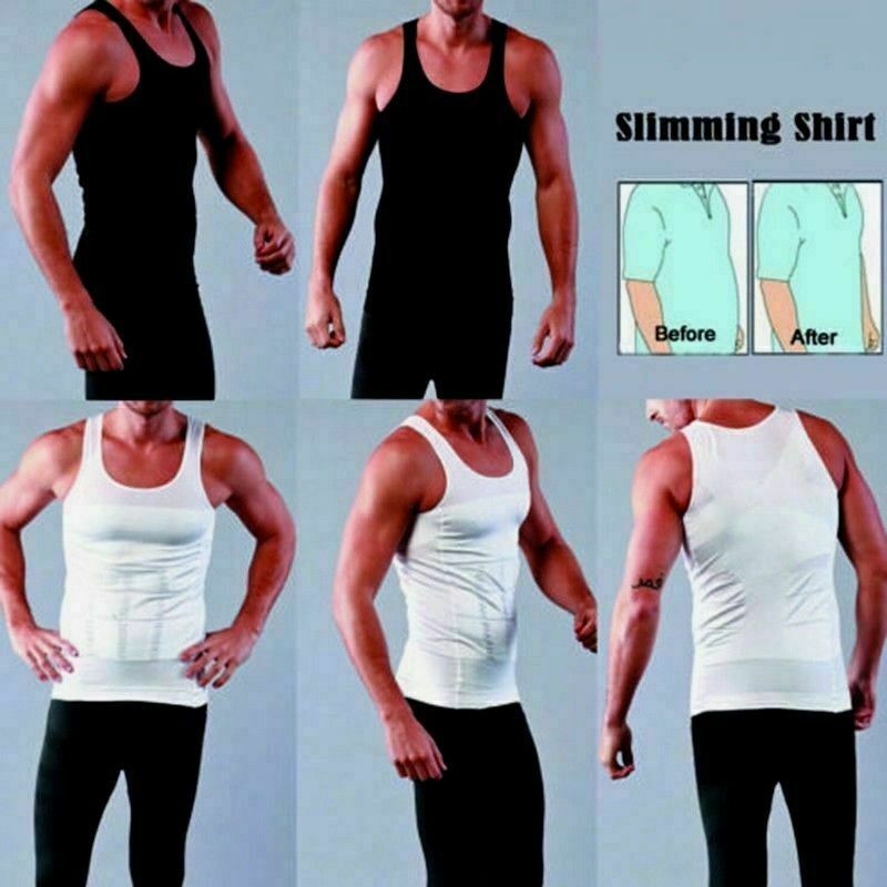 Be-In-Shape For Men’s Slimming Vest Ultra Durable Compression Shapewear Tank Top