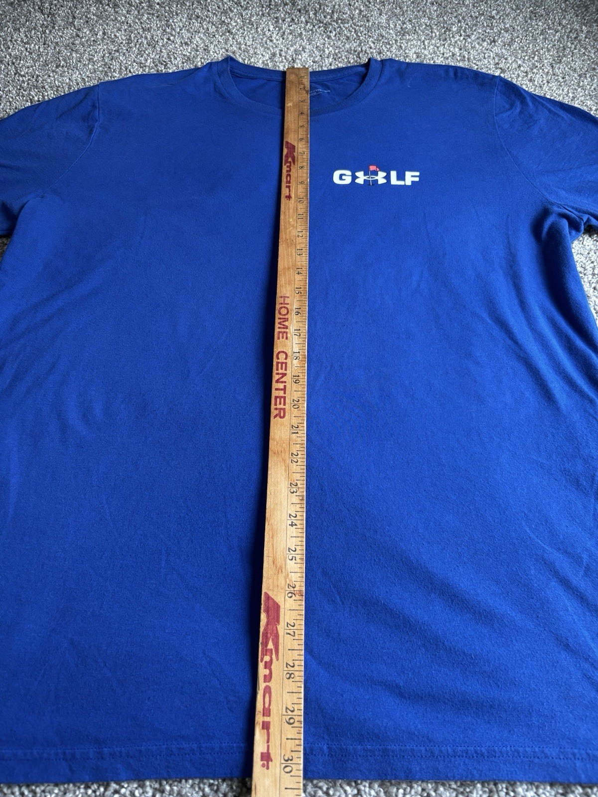 Under Armour Men’s XXL Regular Blue Crew Neck Short Sleeve Logo Golf Tee