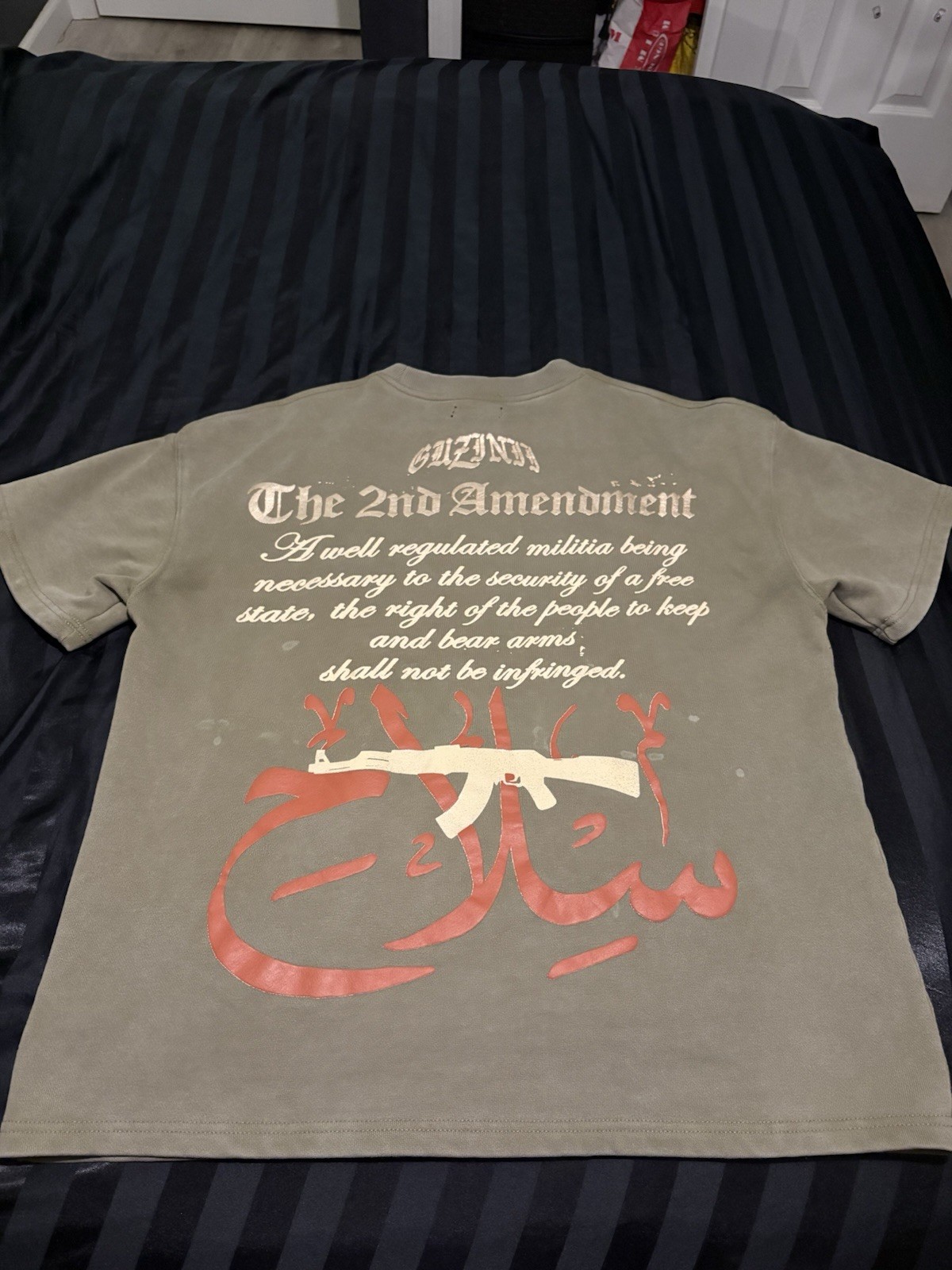 GUNZINII Denim Co. Green T Shirt Great Material Size S (sizes Run Big)