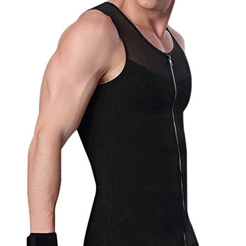 Men Compression Vest Post-Surgical Gynecomastia Shirt Body Shaper Tummy Control