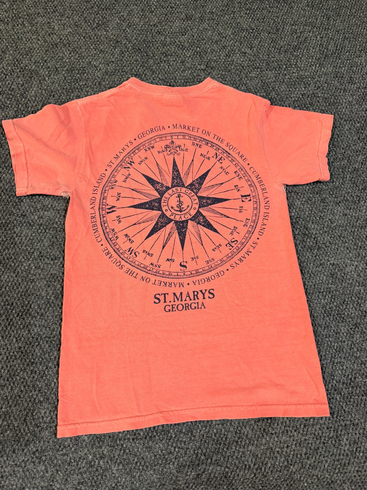 Comfort Colors t shirt mens small pink St mary’s georgia graphic