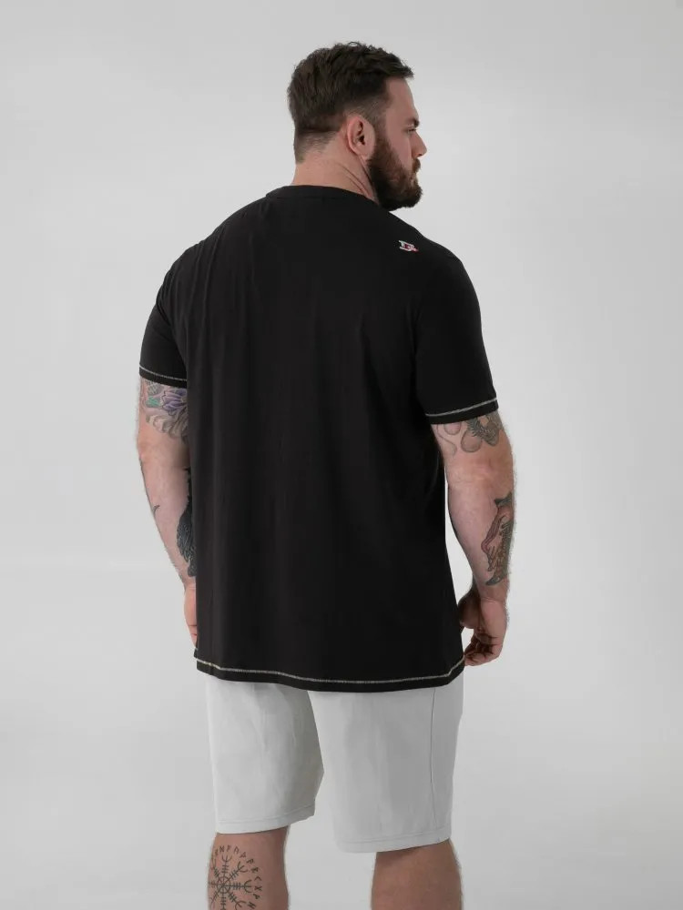 D555 Duke Big Mens Gorilla Printed T-Shirt Black Plus Size 2XL-8XL 601910