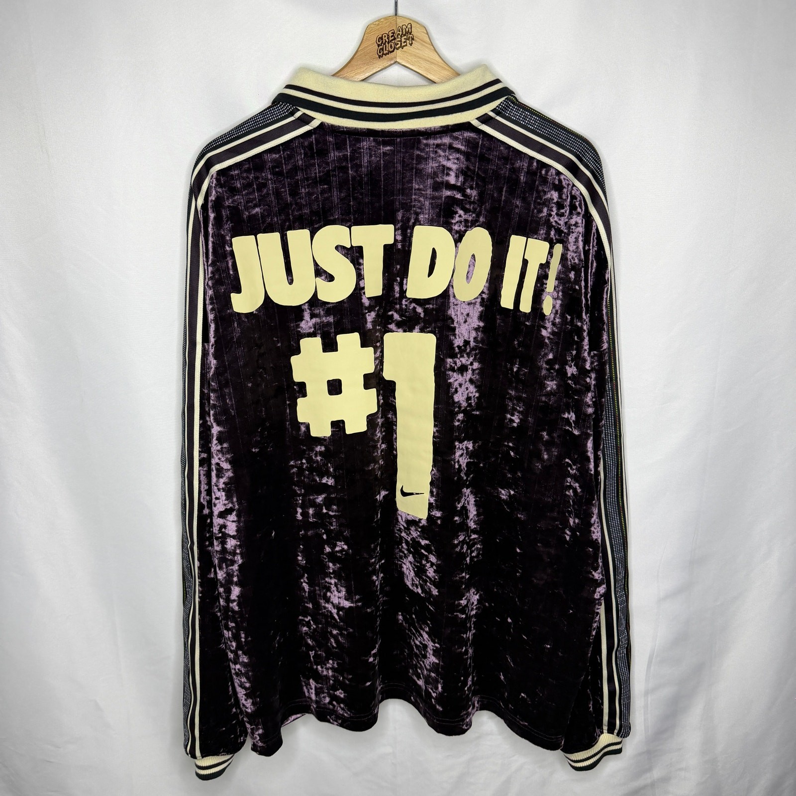 Cactus Plant Flea Market CPFM Nike Air Just Do It Soccer Jersey Burgundy Ash L
