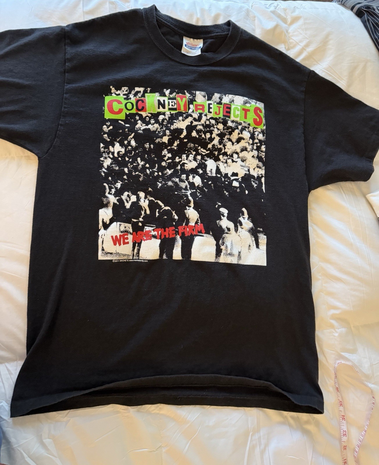 Cockney Rejects We Are The Firm Black Medium 100% Cotton T-Shirt