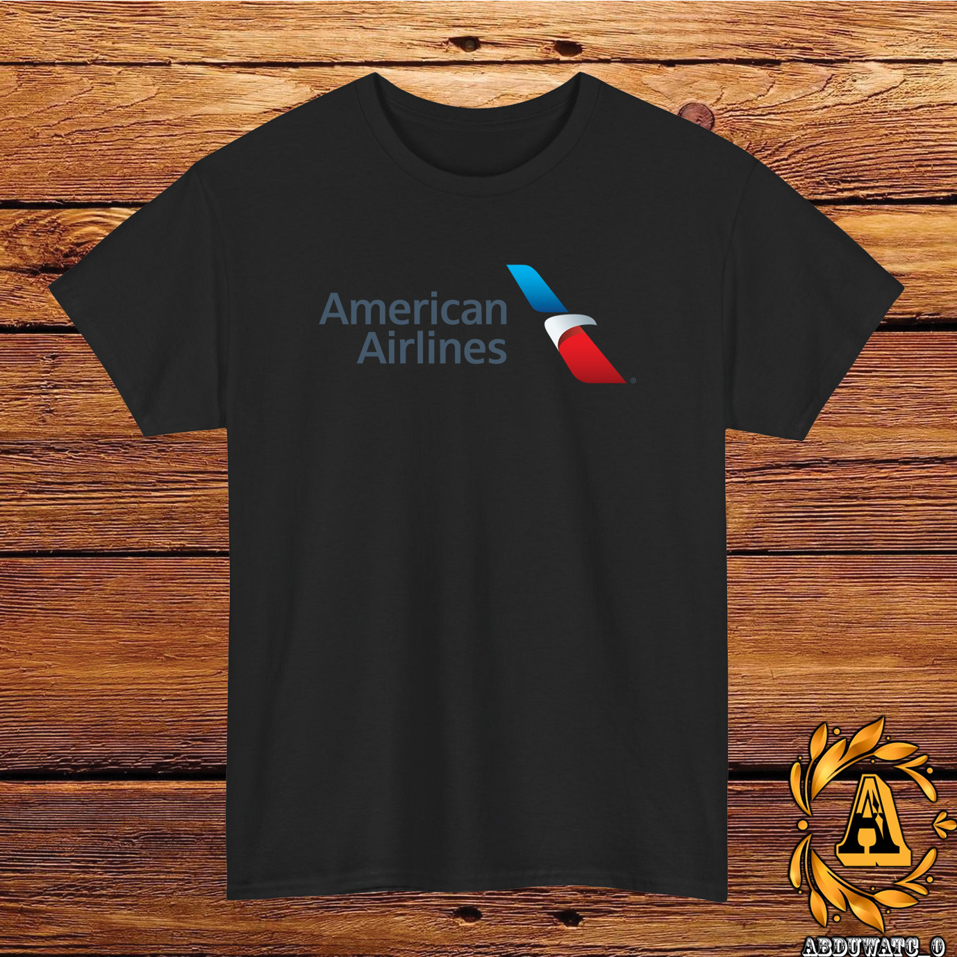 American Airlines Logo T-Shirt Black/Grey/White/Navy/Red/Light Blue S-5XL