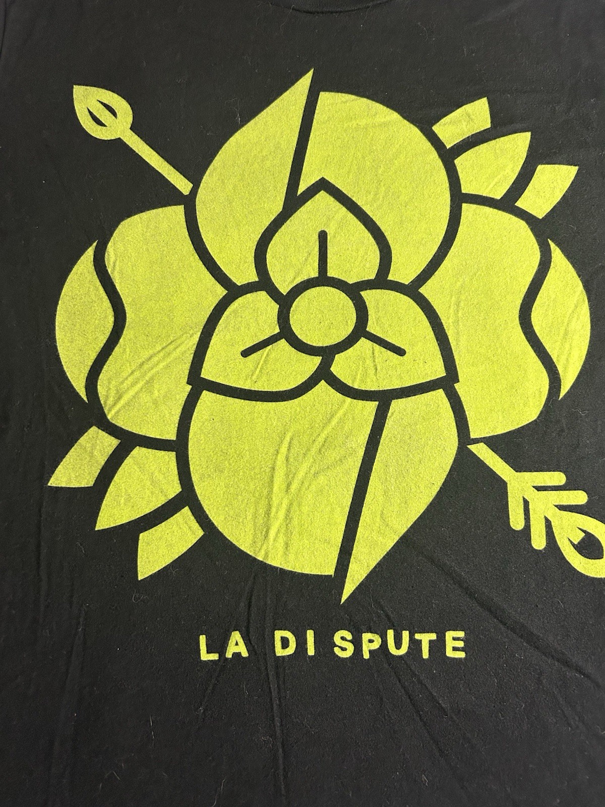 La Dispute Shirt Large Navy Black Band Tee Rock Emo Post-hardcore Tour Concert