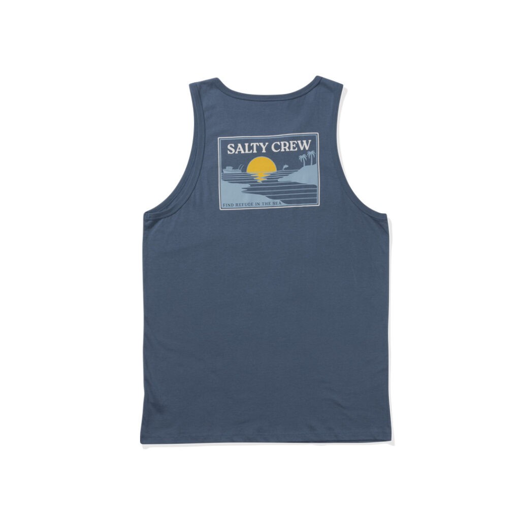 Salty Crew Reflection Tank Top Shirt Slate Blue