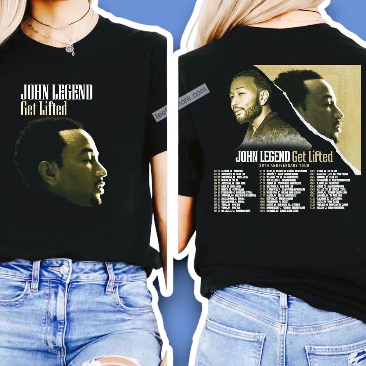 John Legend Get Lifted 20th Anniversary Tour 2025 T-Shirt Unisex