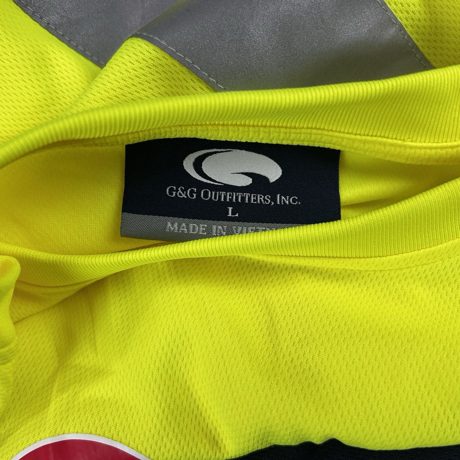 PEPSI Recycled Plastic Long Sleeve T-Shirt Large Reflective Neon Yellow NICE!