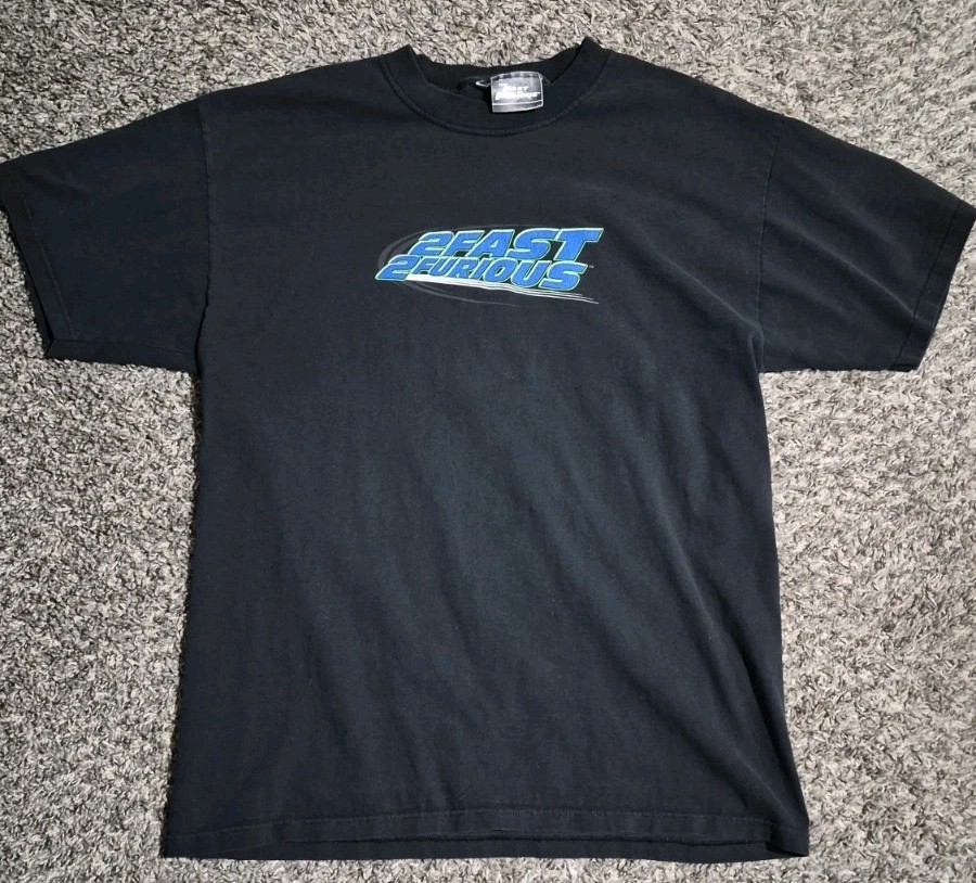 Vintage 2 Fast And 2 Furious Promo T-Shirt Size L Mitsubishi Boost Logic Y2K
