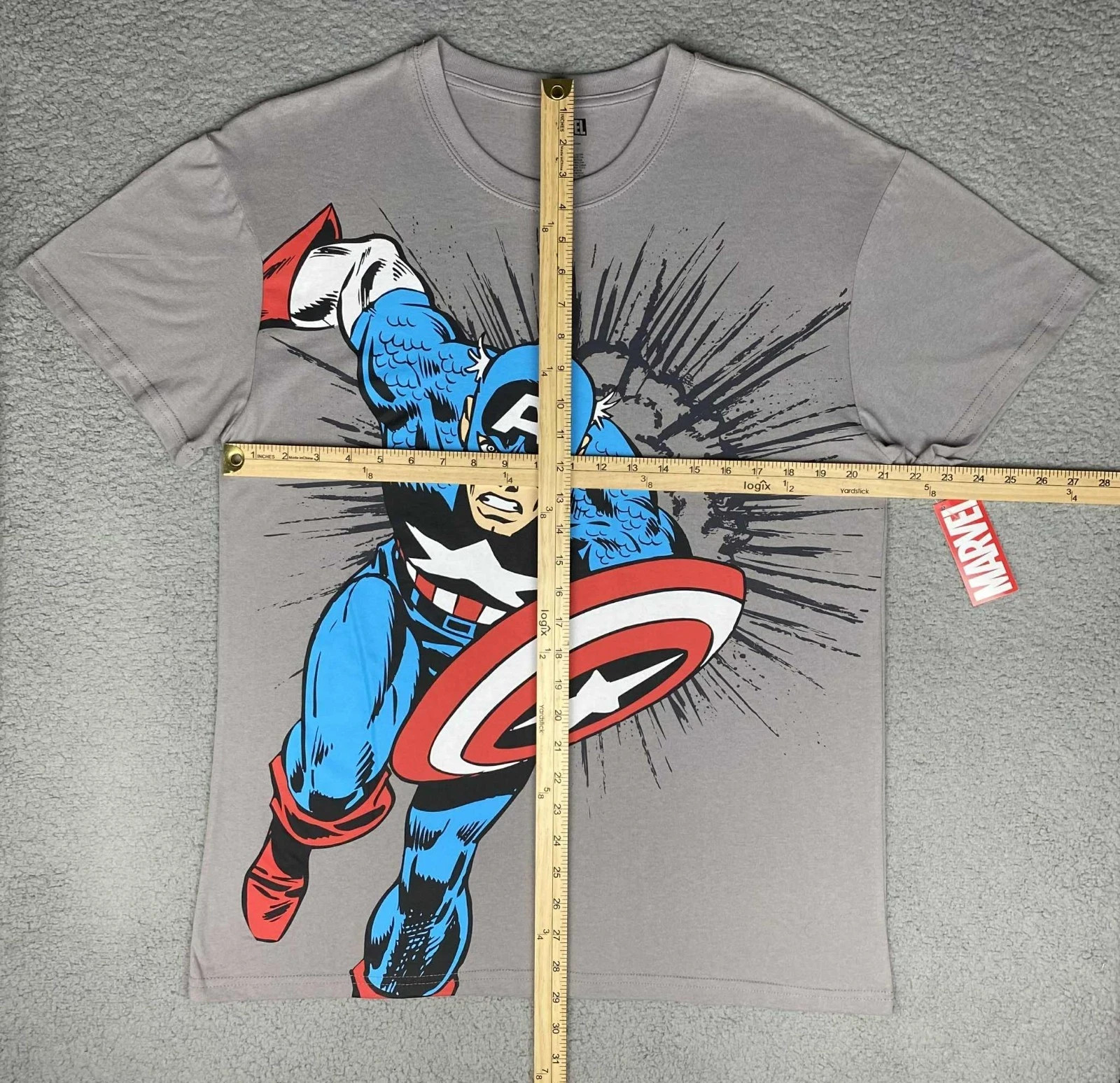 Marvel Captain America T Shirt Men’s Size Large New With Tag