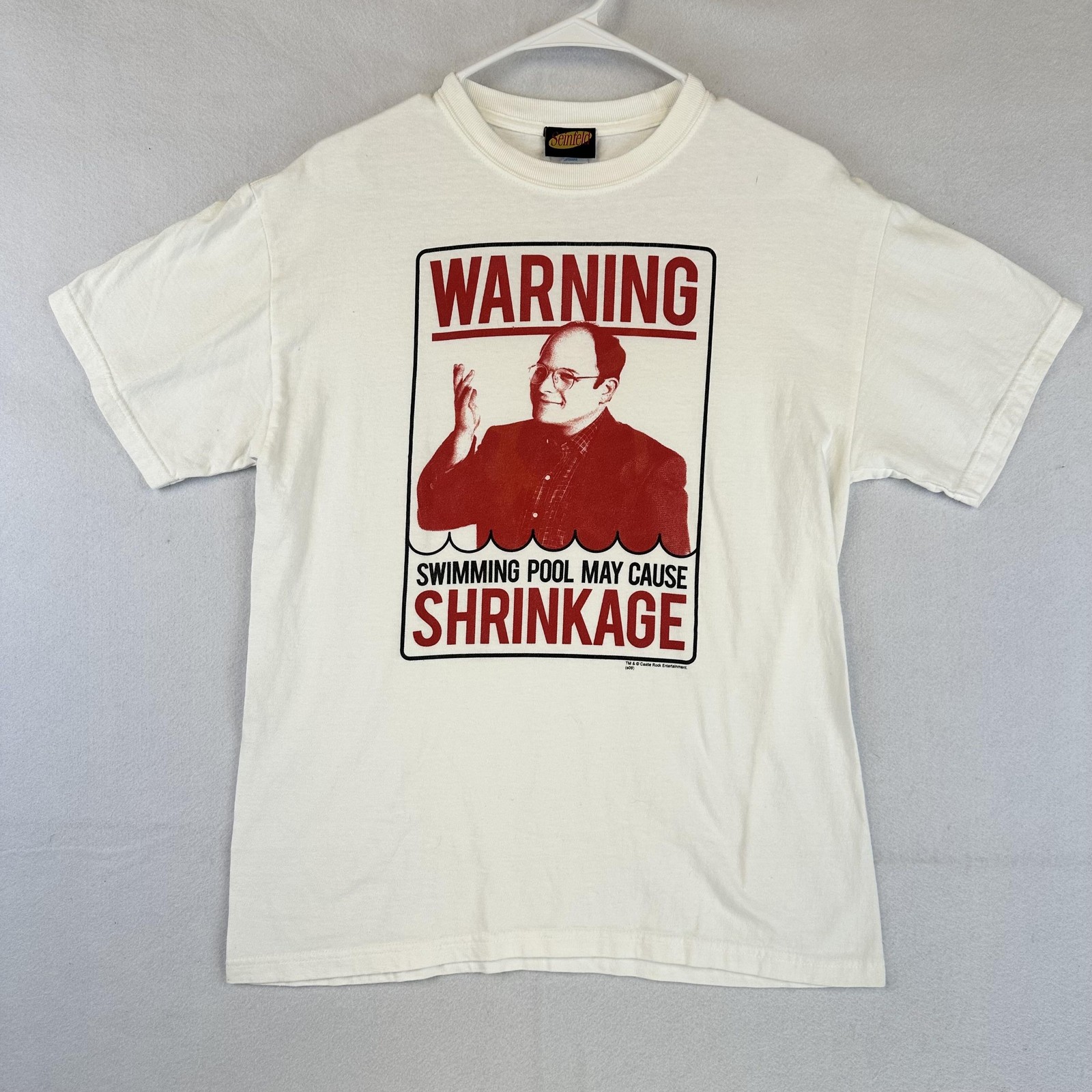 Vintage Seinfeld Shirt Mens Medium George Costanza Shrinkage Comedy Tee 90s