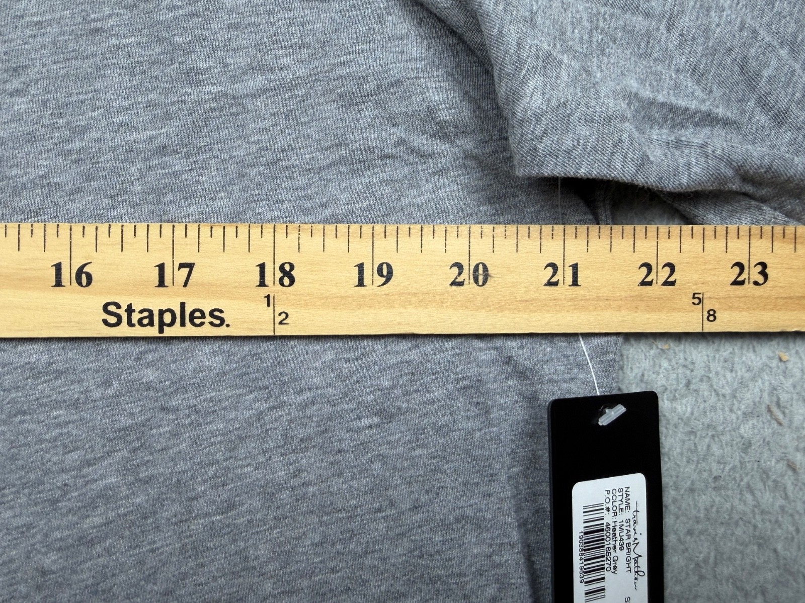 Travis Mathew Graphic T Shirt Mens Large Gray Star Stripes Pima Cotton Logo Flag