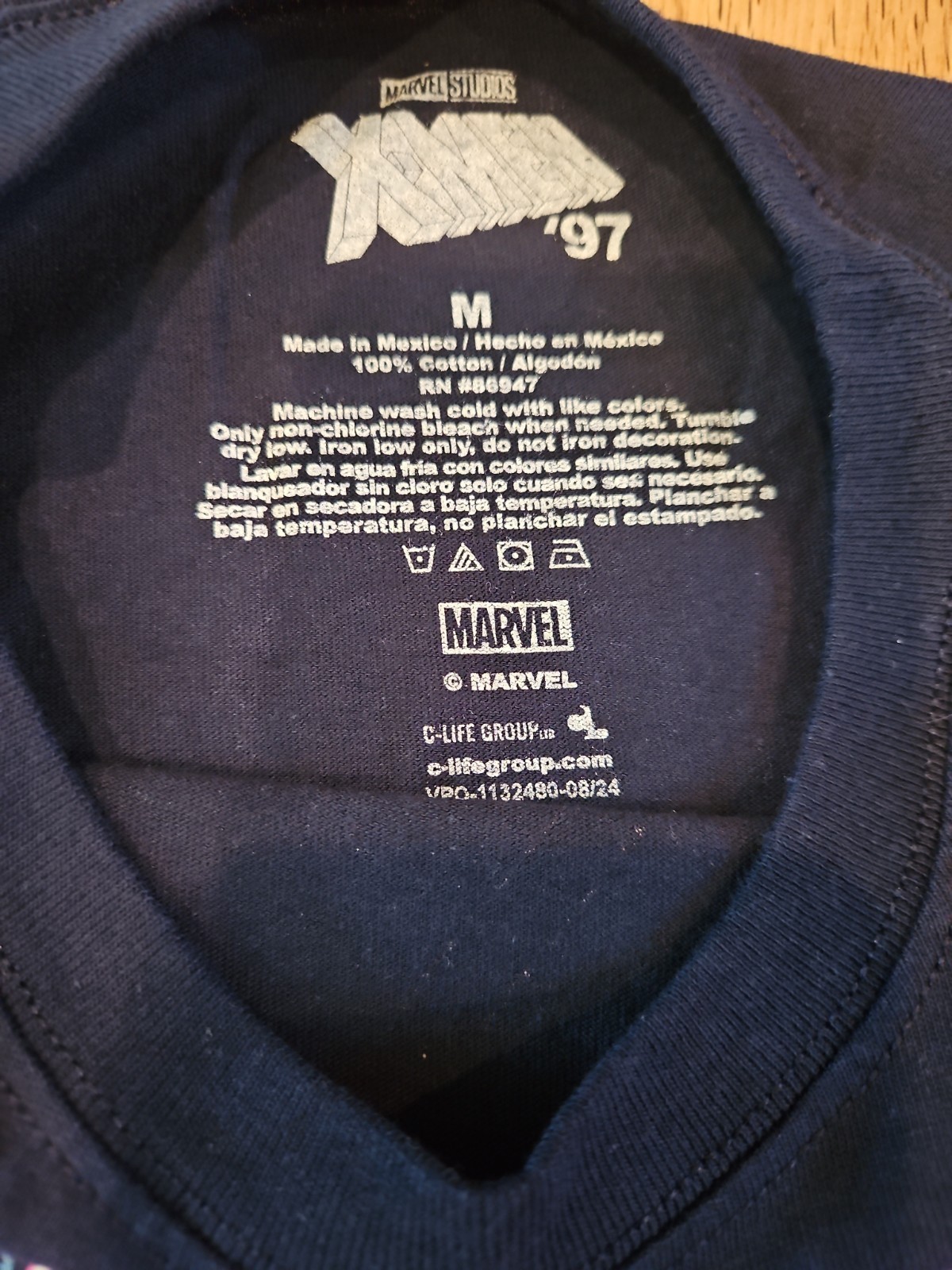 Marvel X-Men 97 Gambit Graphic Tee Navy Medium