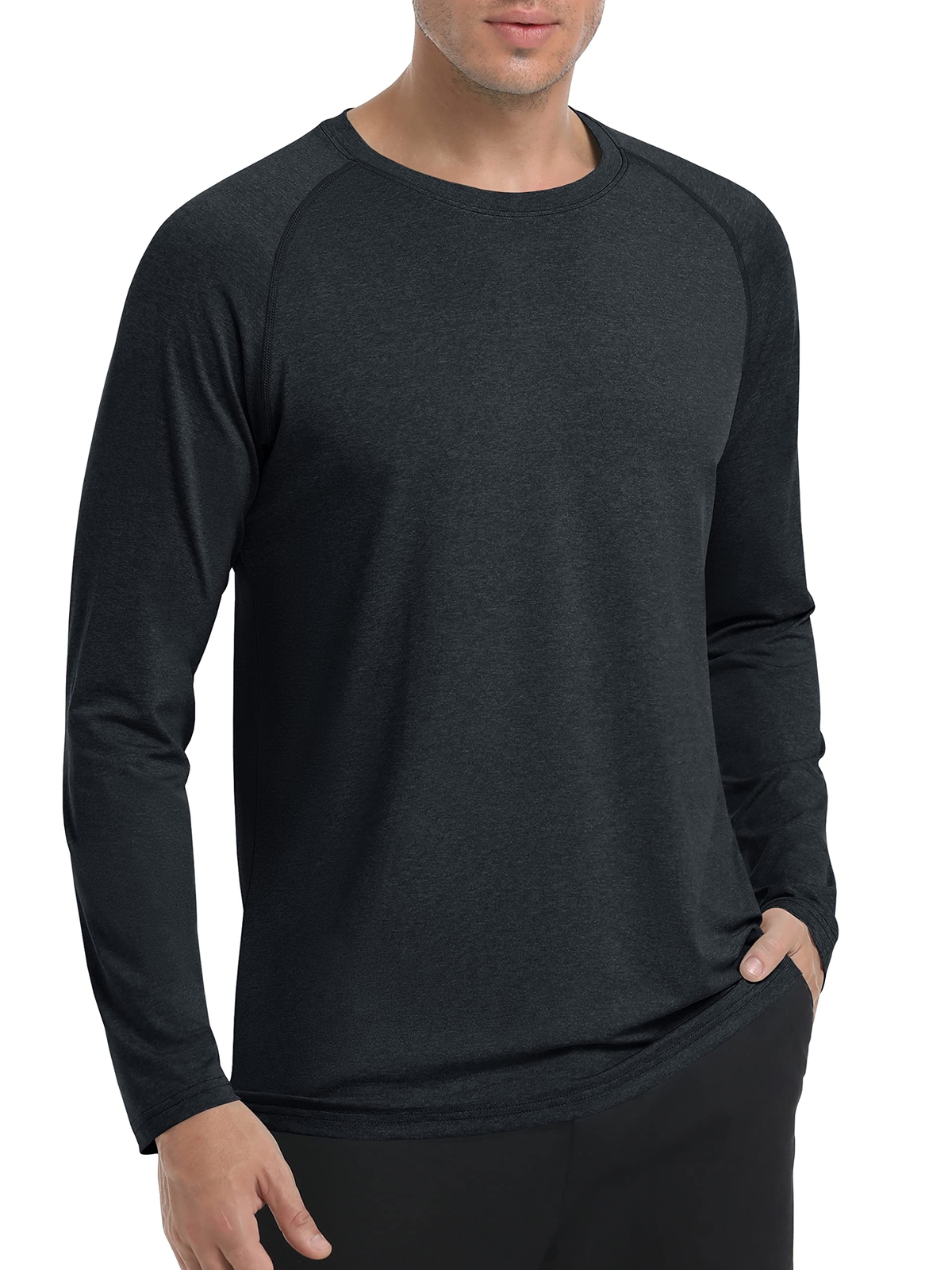 UPF50+ Men’s UV Skin Protection T-Shirts Long Sleeve Casual Beach Outdoor Shirts