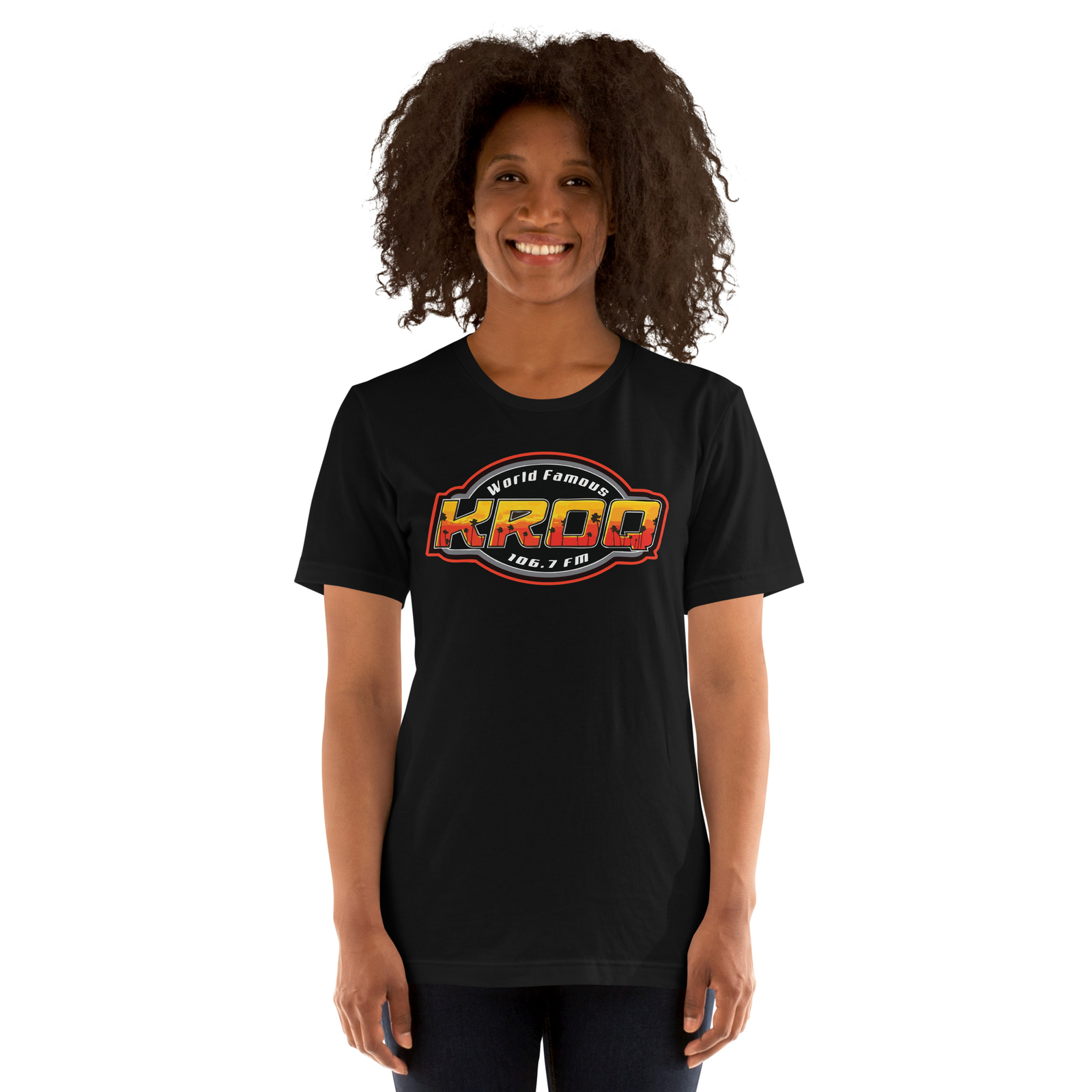 KROQ LOGO T-SHIRT FUNNY AMERICAN Tee S M L XL 2XL 3XL 4XL 5XL