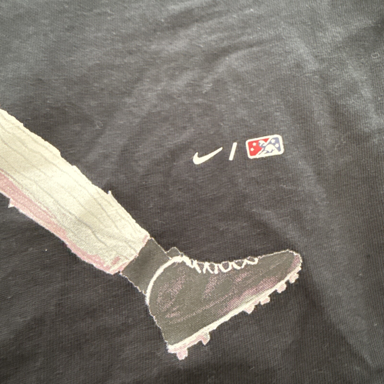 Jordan Shirt Mens Medium Black Birmingham Barons Jumpman Logo Air Baseball
