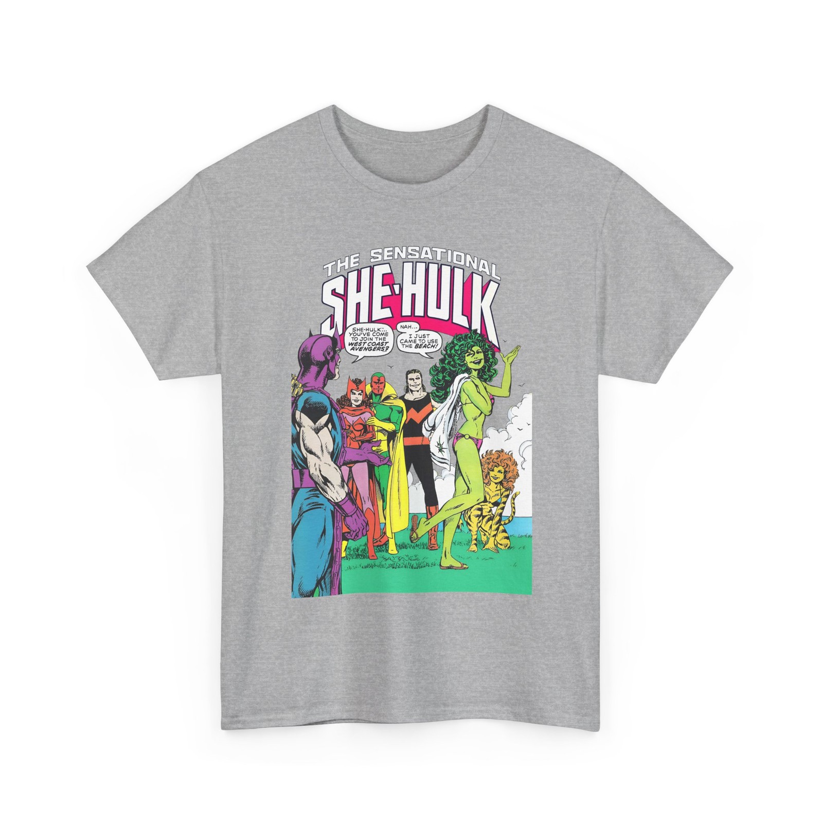 She-Hulk T-Shirt – John Byrne Art – West Coast Avengers – Marvel Comics