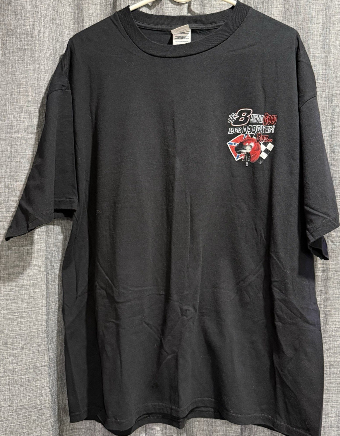 Delta Pro Weight Adult 2XL Black T-Shirt #8/#24 NASCAR Jr./Sr. Earnhardt Rivals
