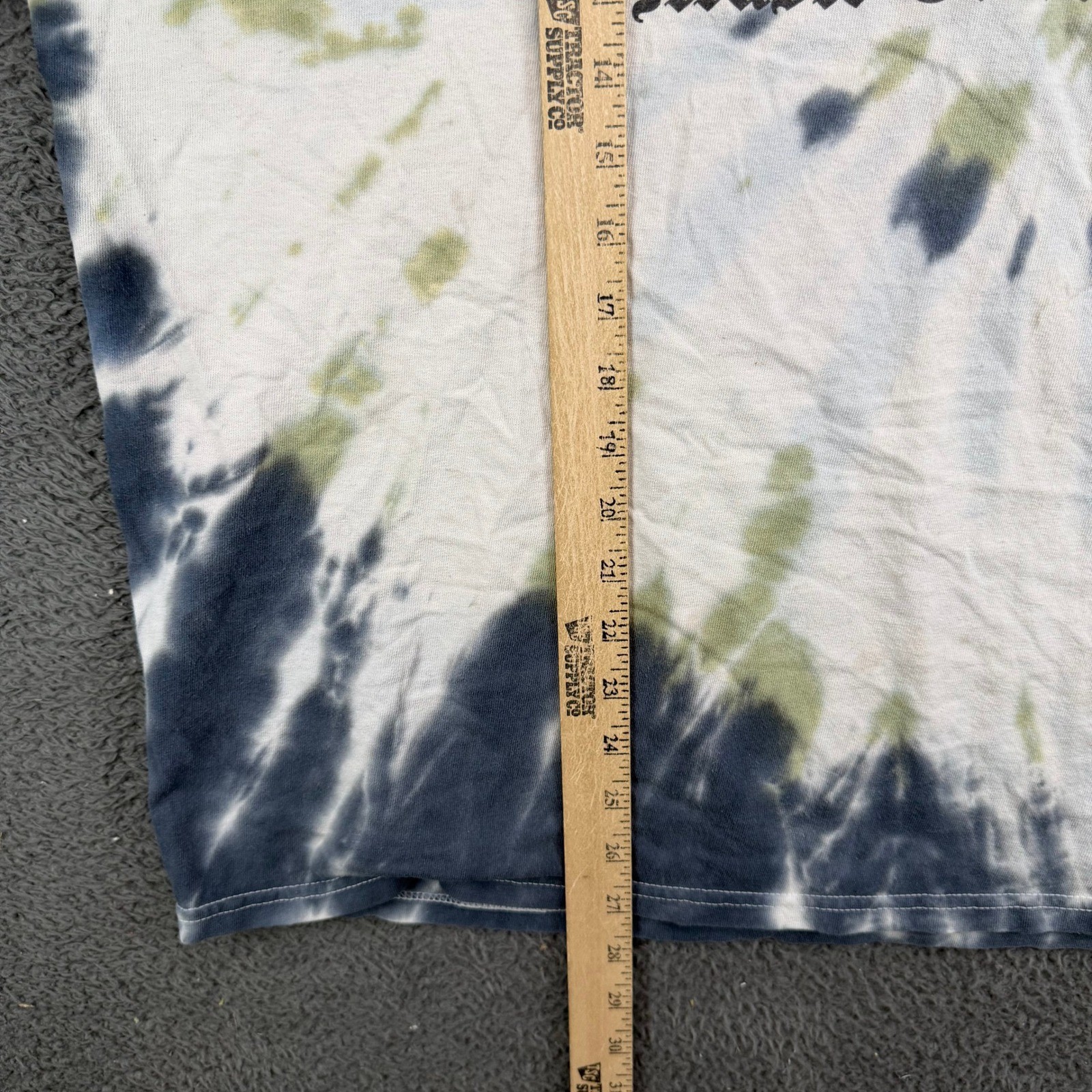MTV Music Television Tie Dye Graphic T-Shirt Mens Large Green Blue White 2022