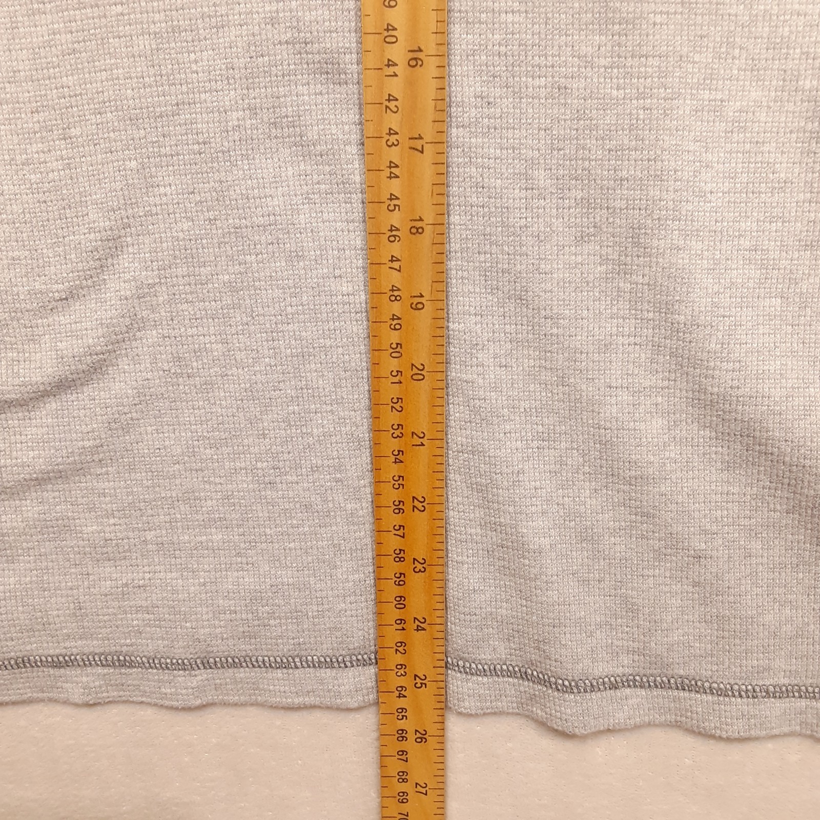 Woolrich Mens Lightweight Stretch Cotton Henley Thermal L Gray Waffle Knit LS