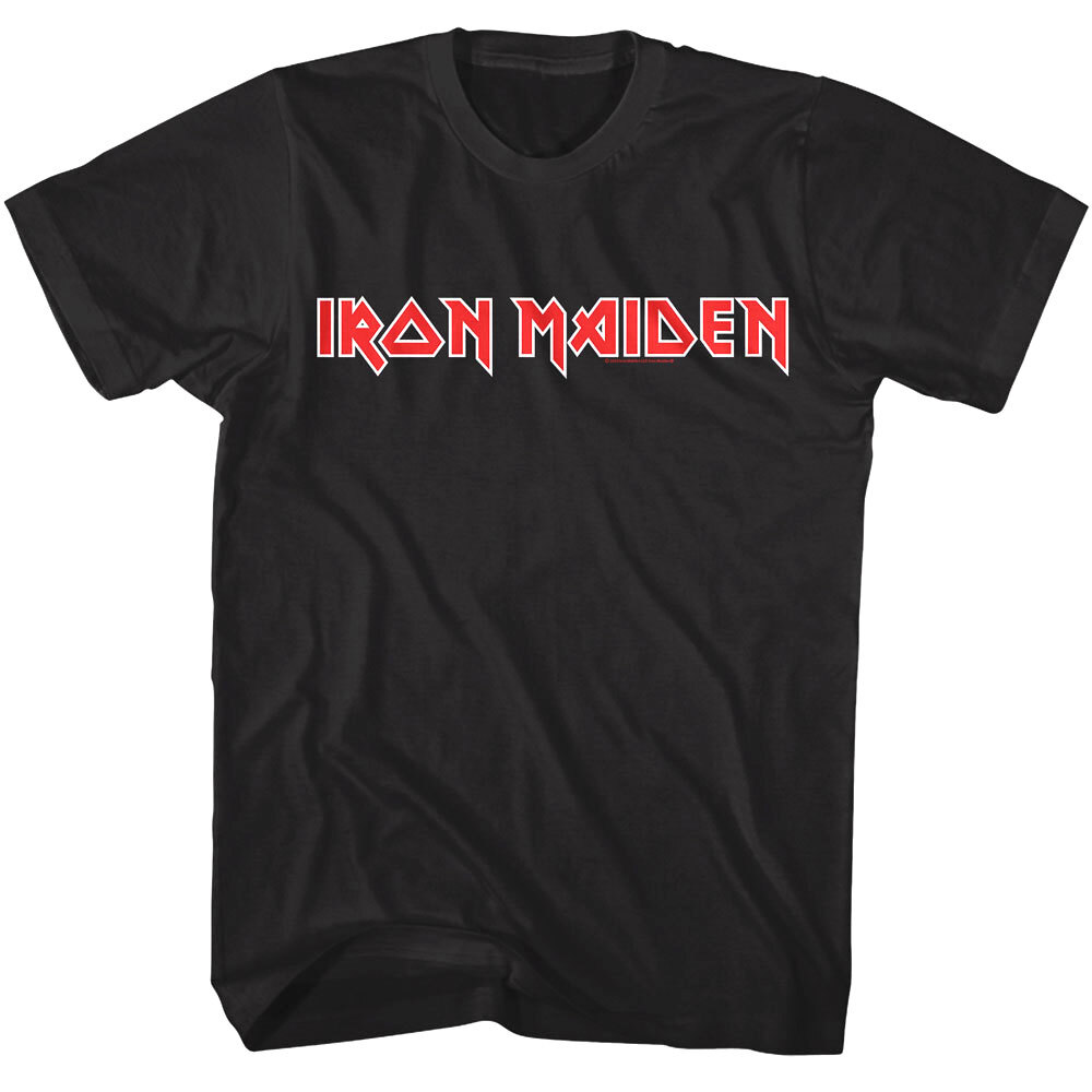Iron Maiden Band Logo Men’s T Shirt Heavy Metal Rock Music Concert Tour Merch