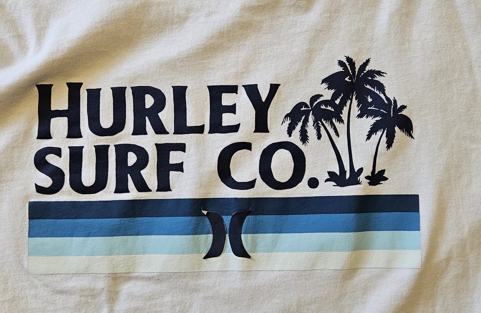 N/A HURLEY mens big &tall T-shirt SIZE 2XL COLOR WHITE