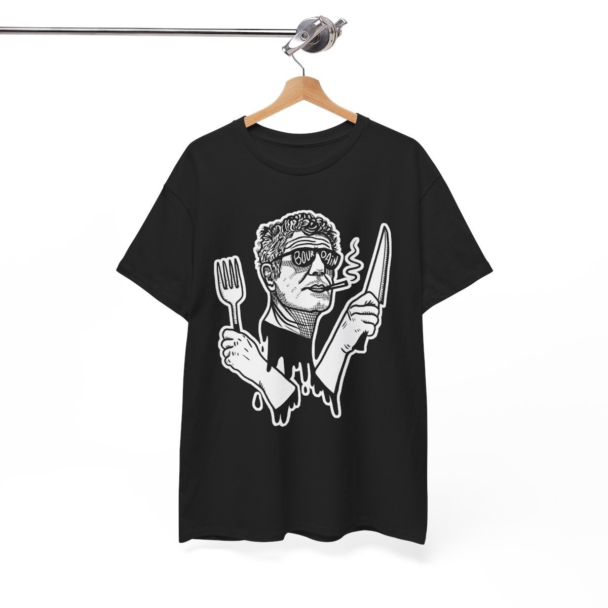Anthony Bourdain (Knife and Fork) T-shirt Unisex Tee