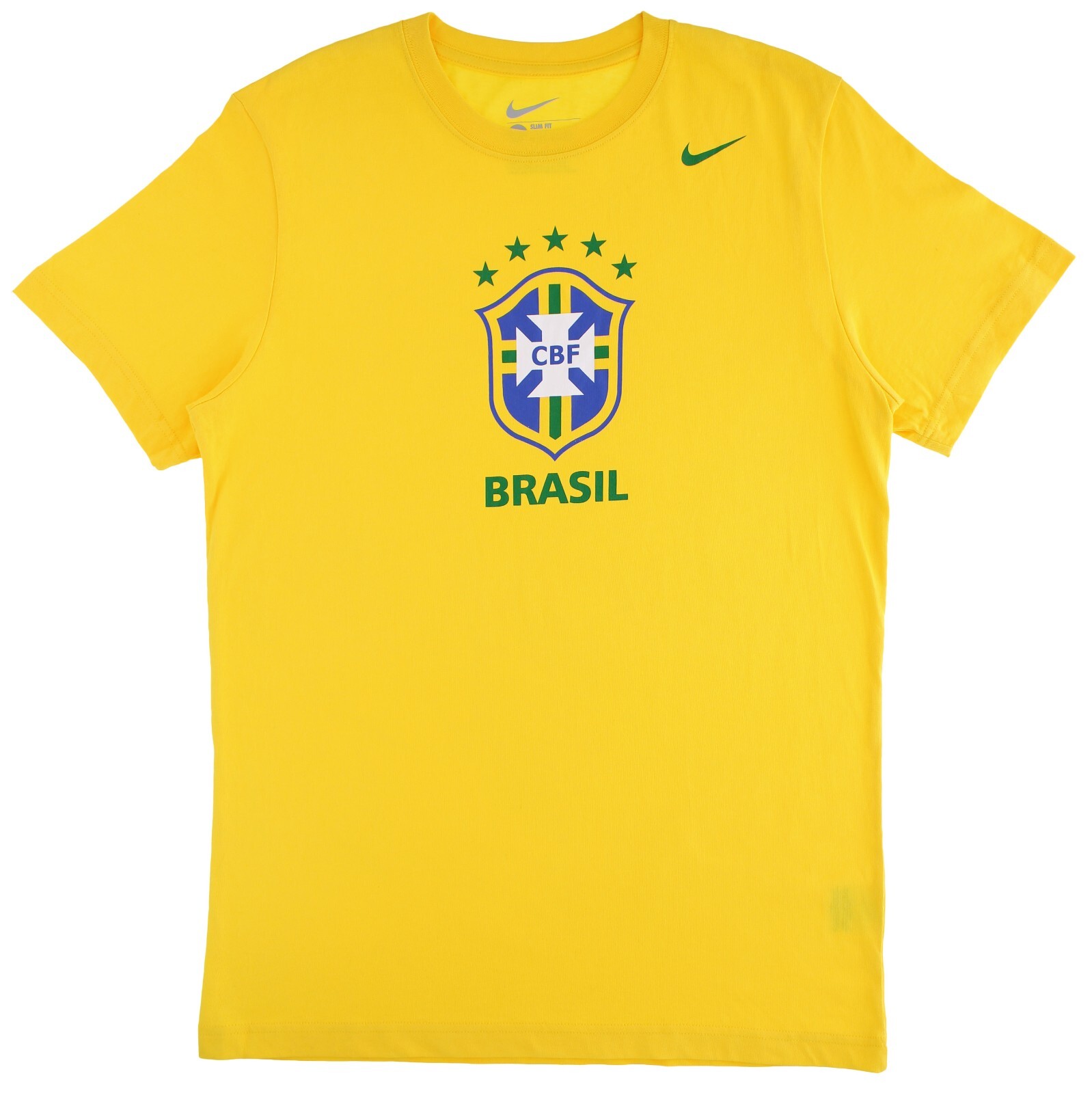 Nike Brasil Soccer Shirt, Mens Slim Fit 547212 Brazilian Football Team T Shirt