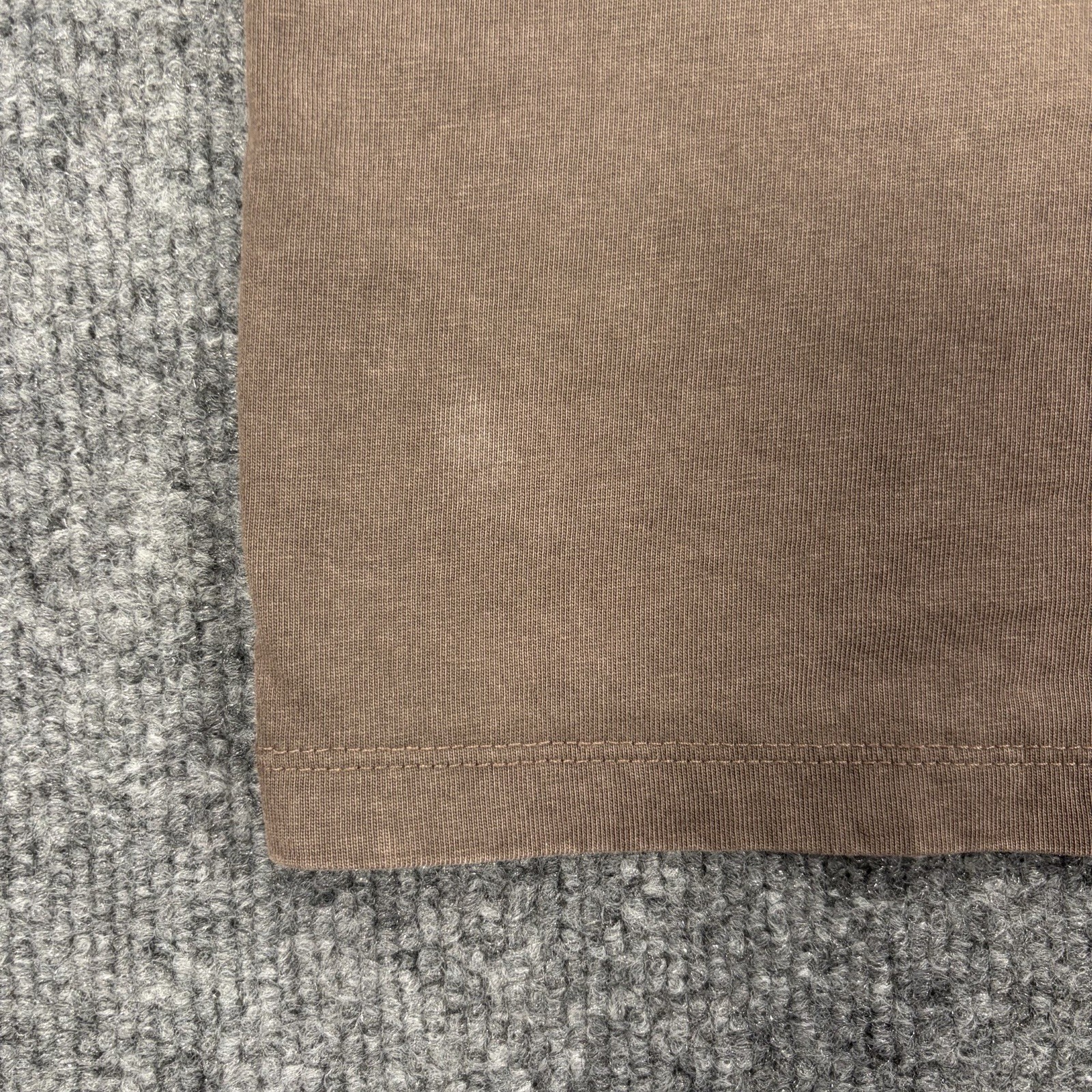 NWT Reserved Supply Mens M Taupe Chocolate Brown Heavyweight Oversized Fit Tee