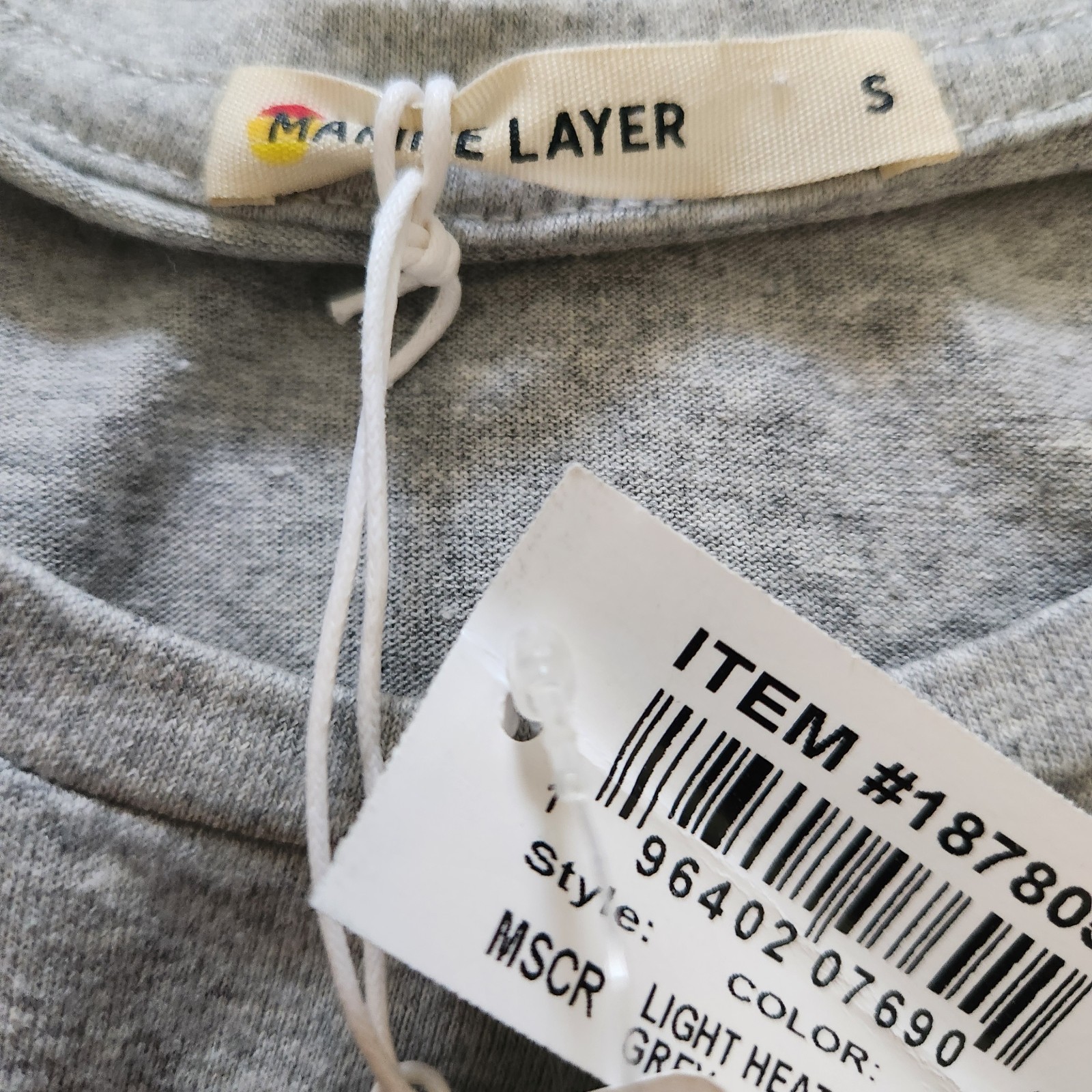 Marine Layer T Shirt Absurdly Soft Tee Signature Made in USA NWT Mens Small Gray