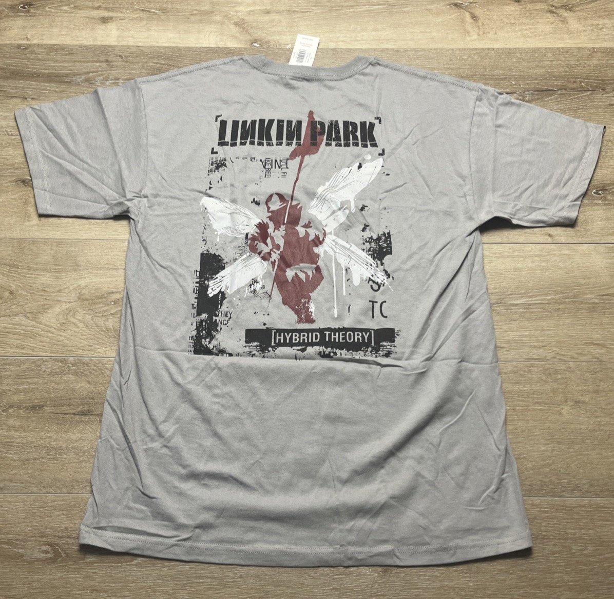 Linkin Park T-Shirt Large Gray Rock Band Hybrid Theory Graphic Tee Spencers