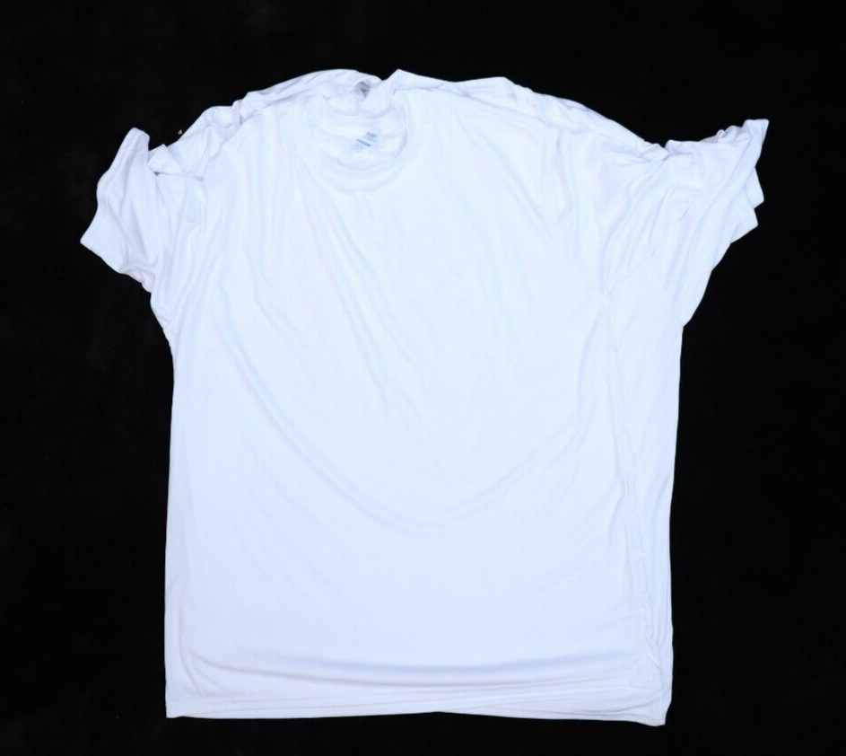 3 Port & Company Performance Blank Plain White Short Sleeve T-Shirts Mens Large