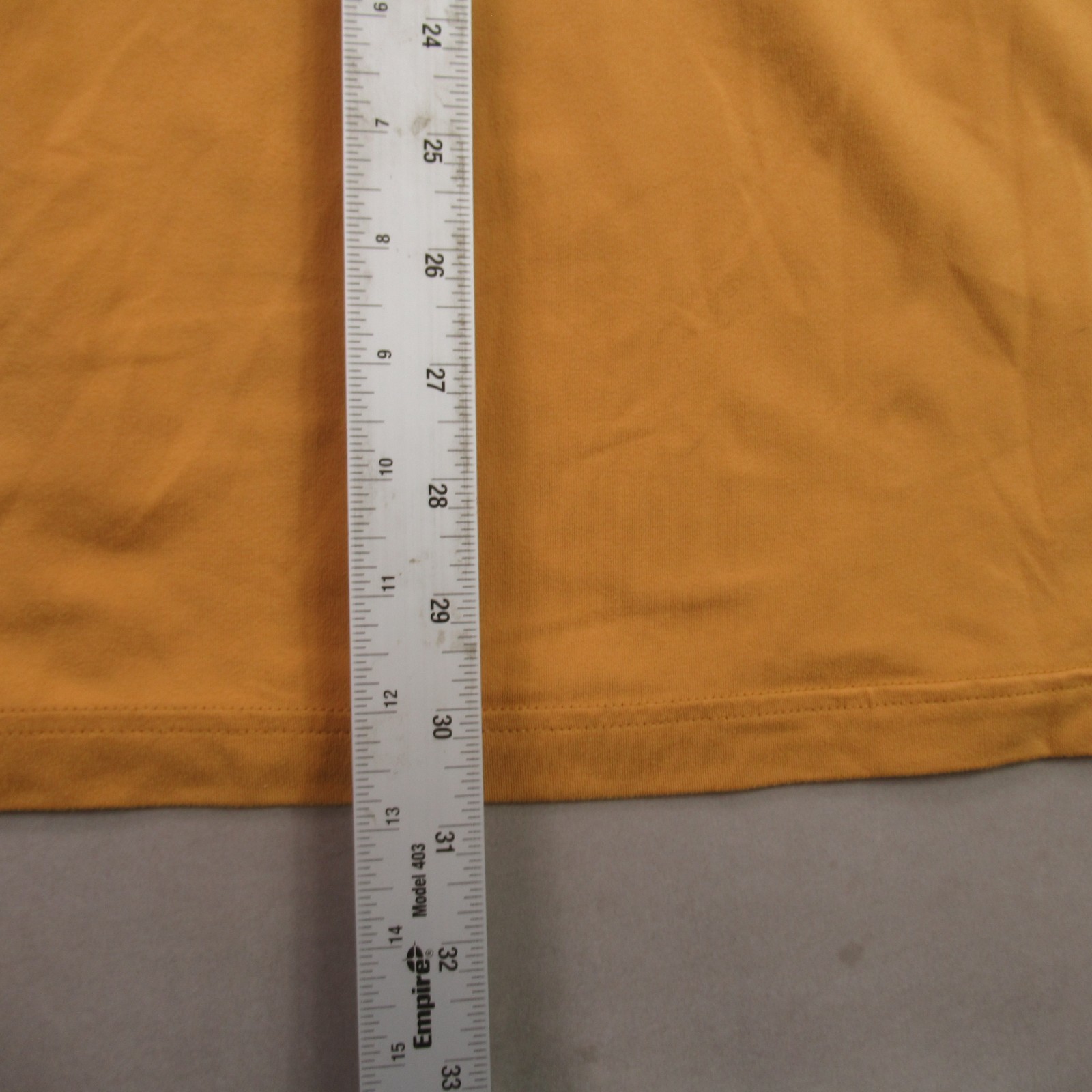 REI Shirt Mens Large Short Sleeve Crew Neck 1/4 Zip Lightweight Casual Yellow