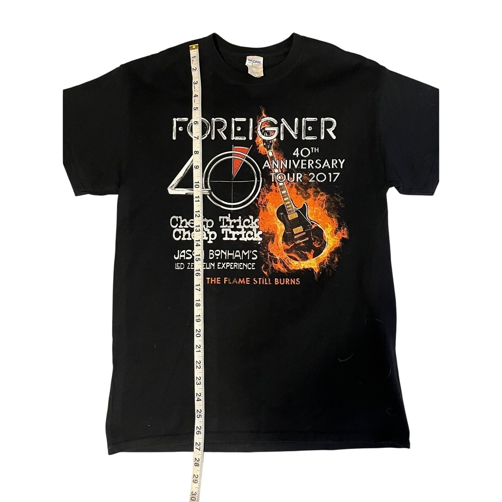 Foreigner 40th Anniversary Tour 2017 T-Shirt Mens Medium