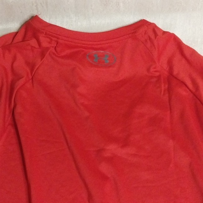 Under Armour Red L Men’s Short Sleeve Crew Neck UA Tech 2.0 Polyester Tee